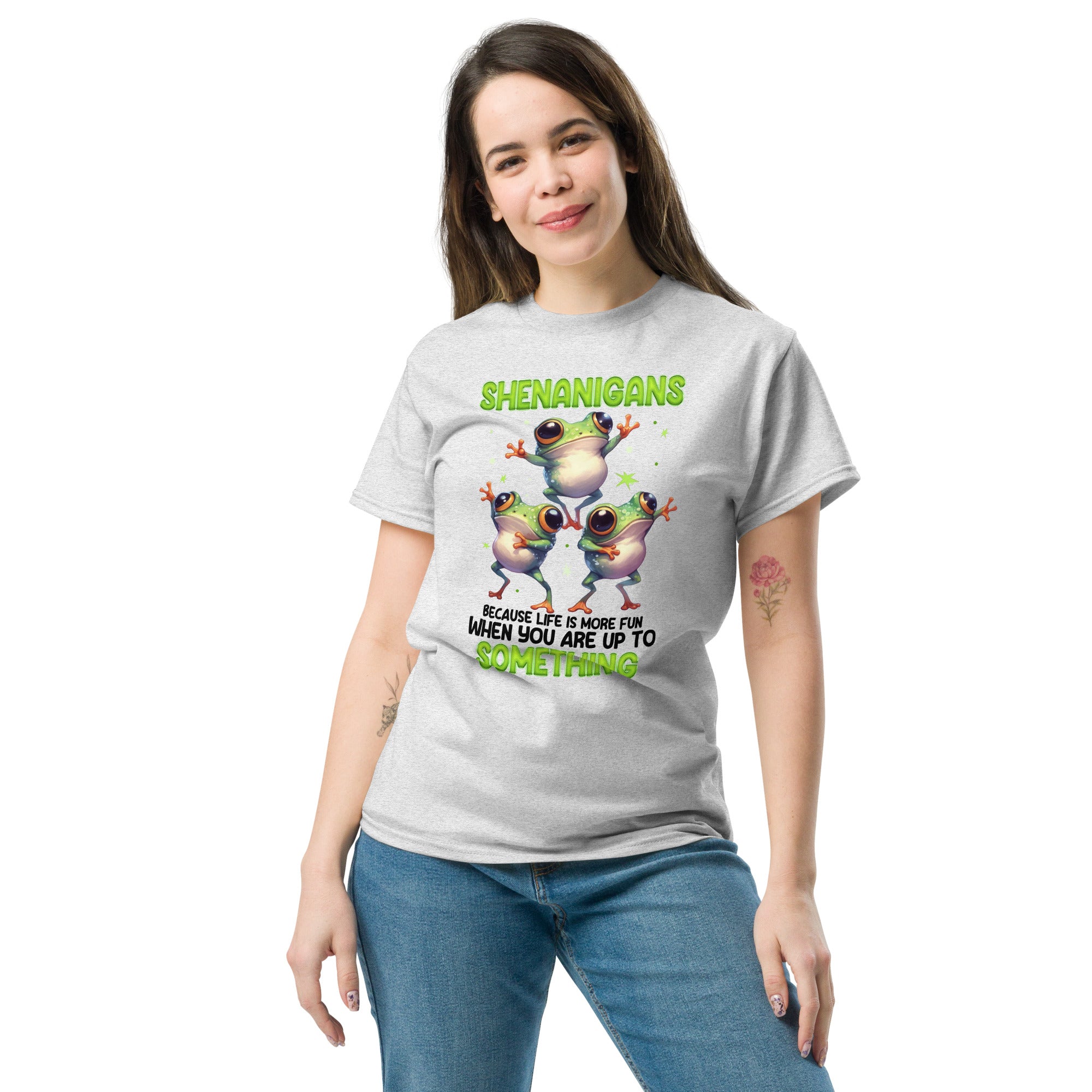 Shenanigans Because Life Is More Fun Frog Graphic Tee
