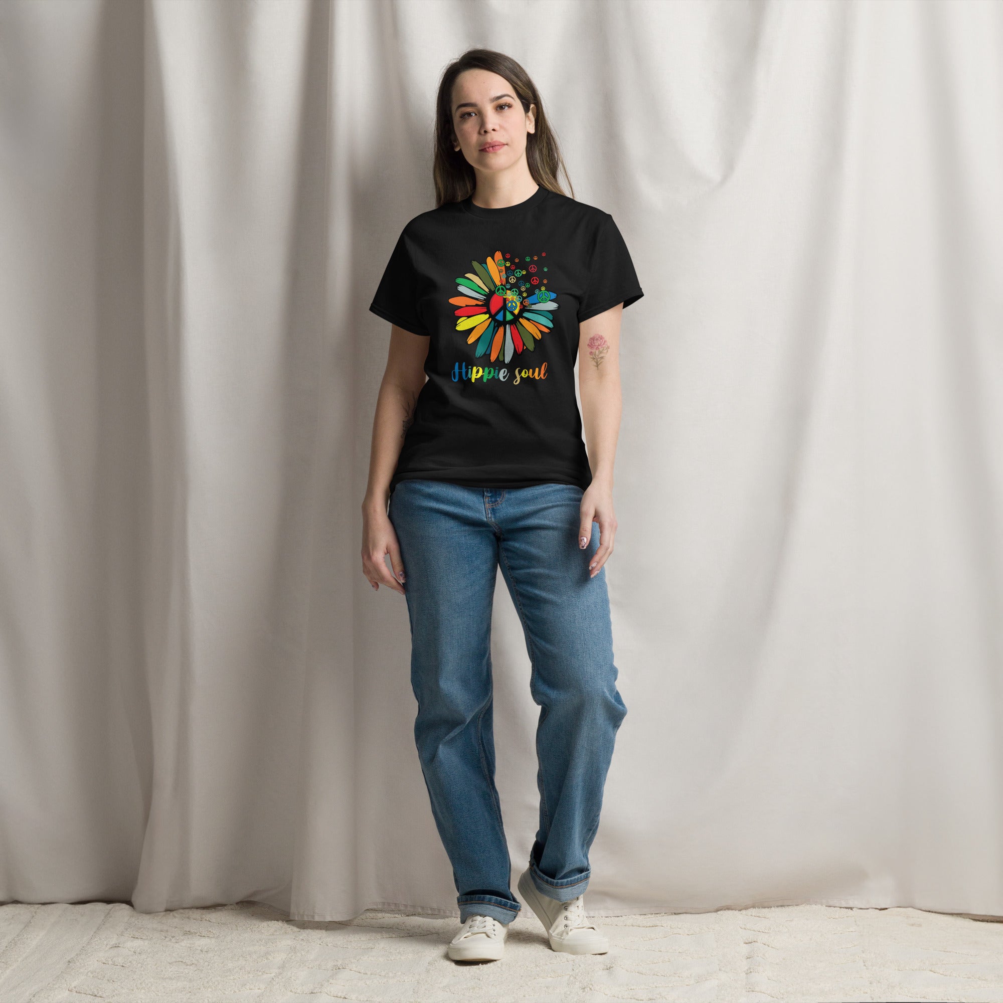 Hippie Soul Retro Style Graphic Classic Tee