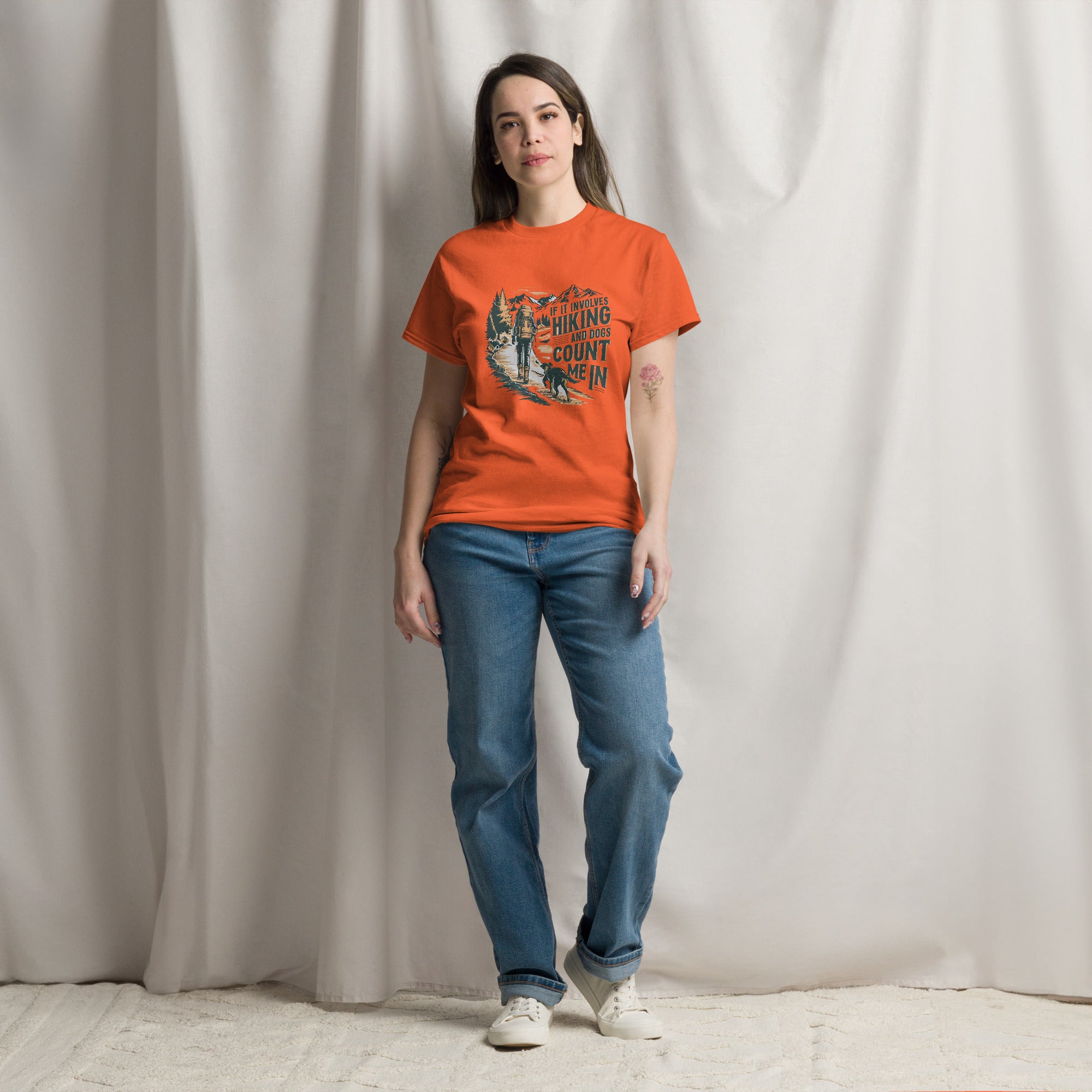 If It Involves Hiking And Dogs, Count Me In Classic Tee