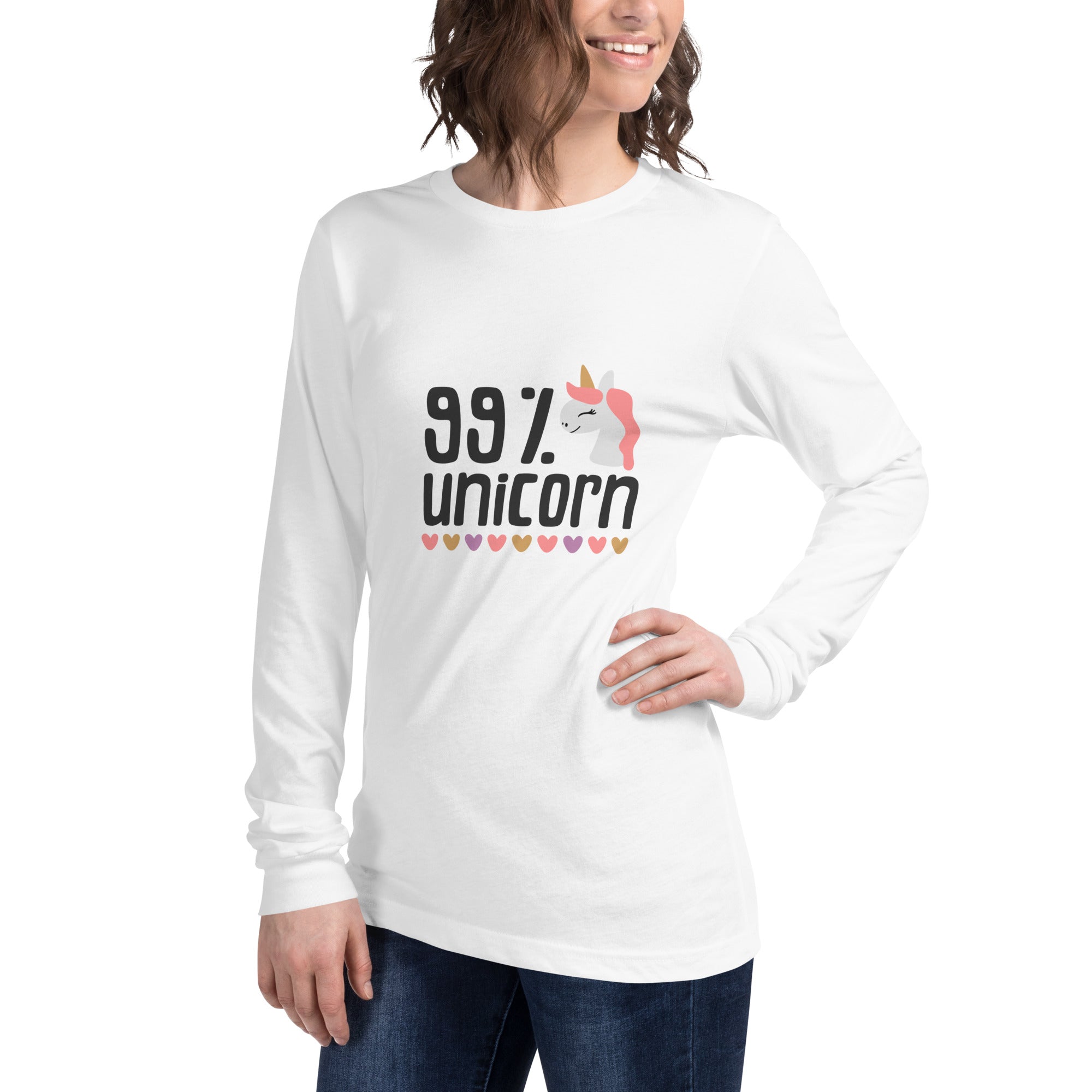 99% Unicorn Graphic Long Sleeve Tee