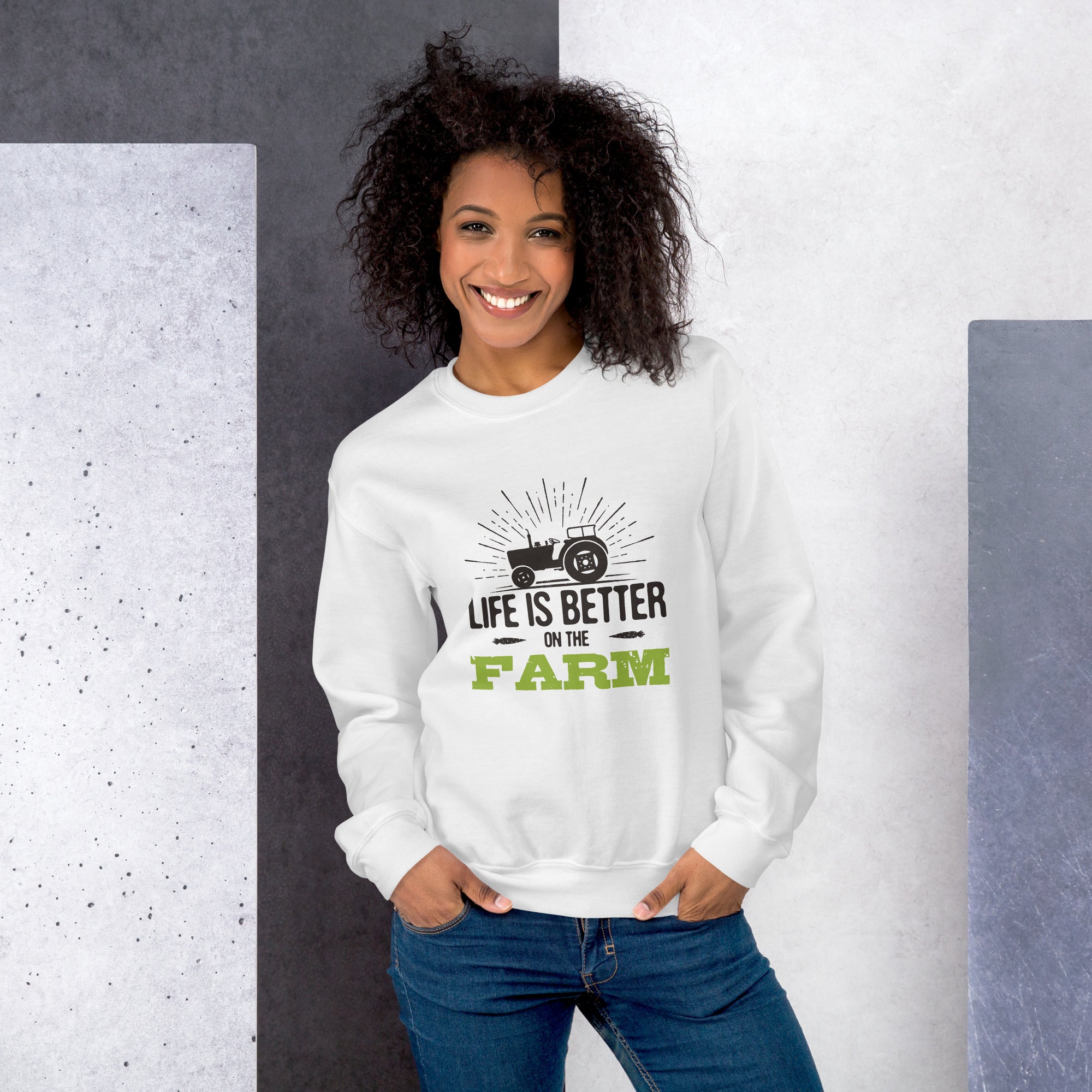Life Is Better On The Farm Graphic Sweatshirt