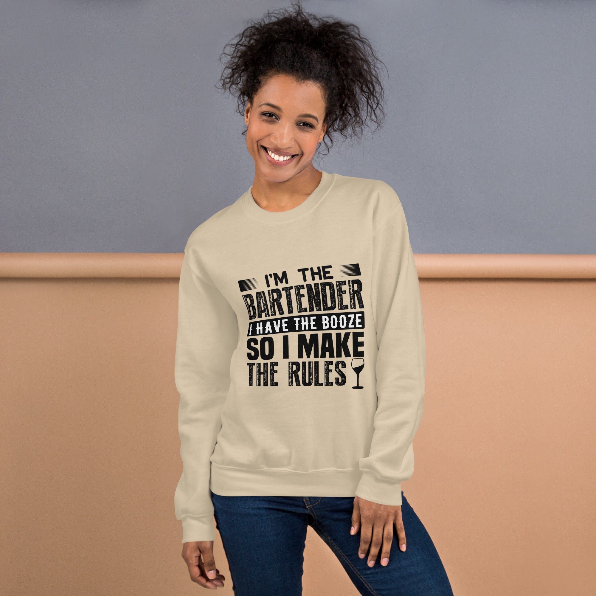 I'm The Bartender So I Make The Rules Graphic Sweatshirt