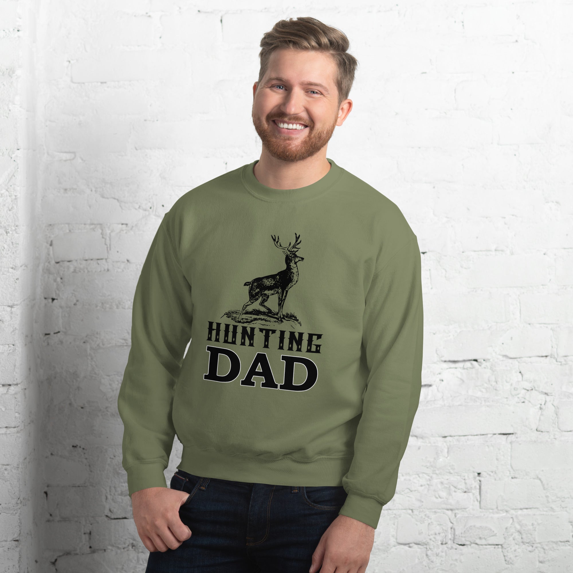 Hunting Dad Deer Graphic Sweatshirt