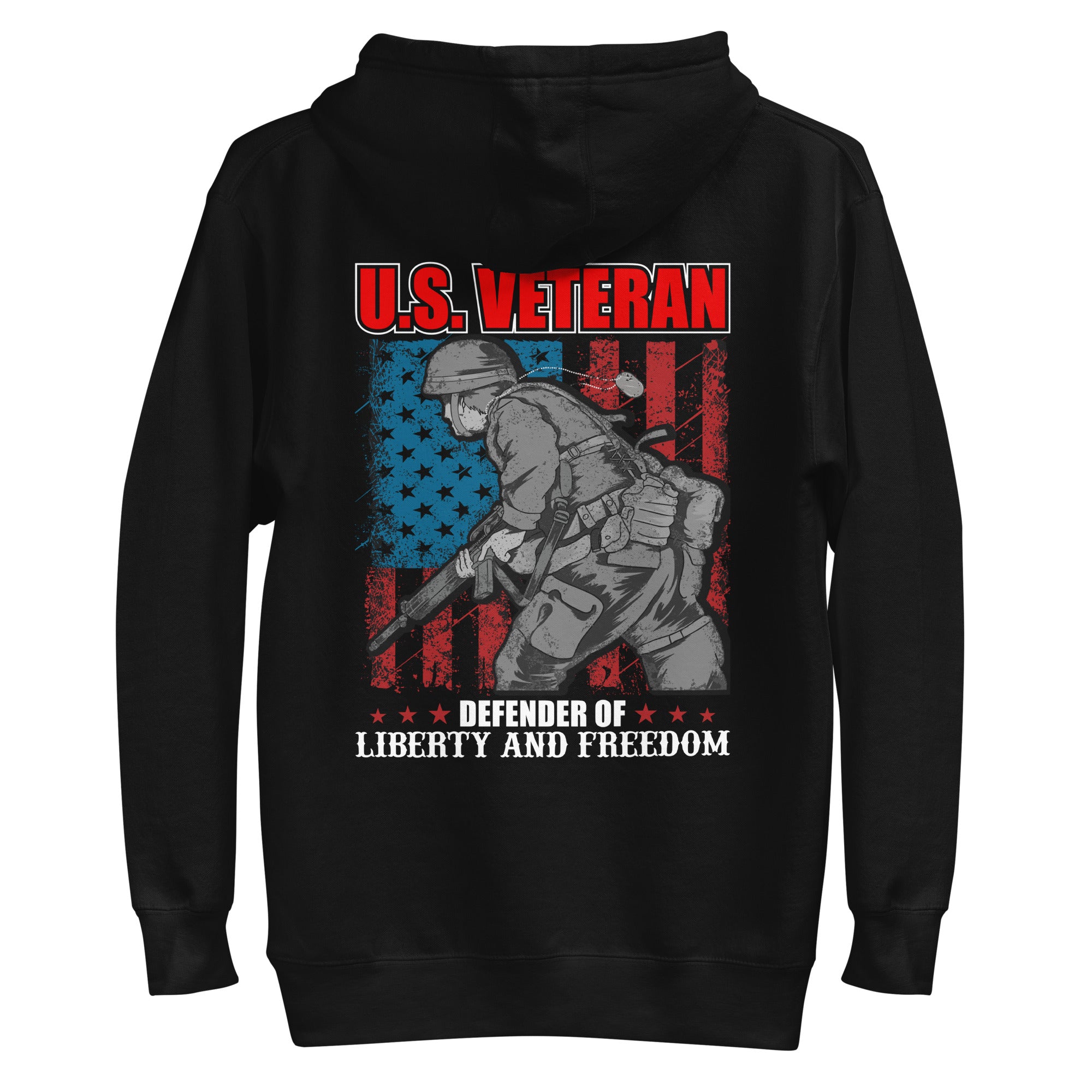 US Veteran Defender Of Liberty And Freedom Graphic Hoodie