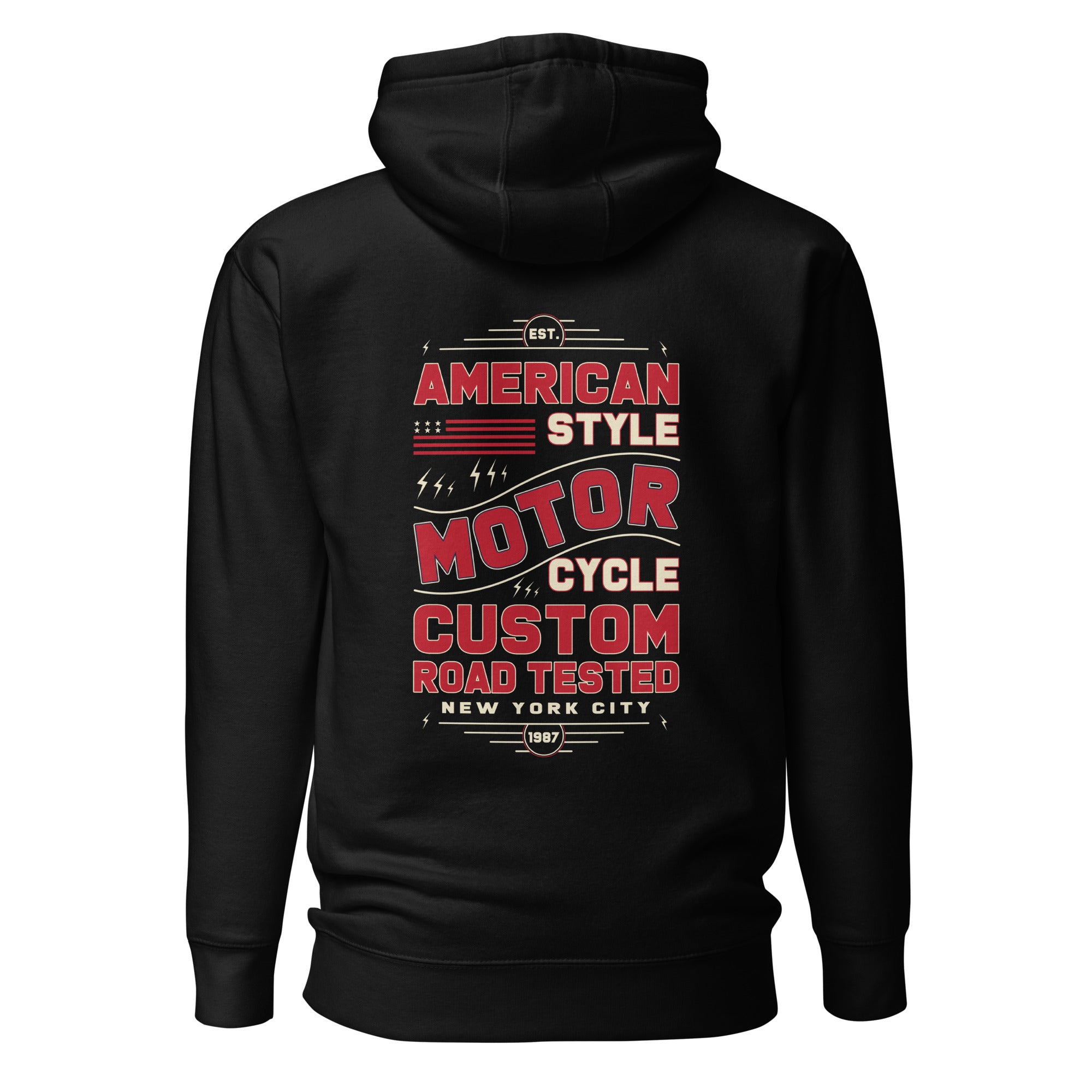Custom Style Motorcycle Custom Road Tested New York City Graphic Hoodie