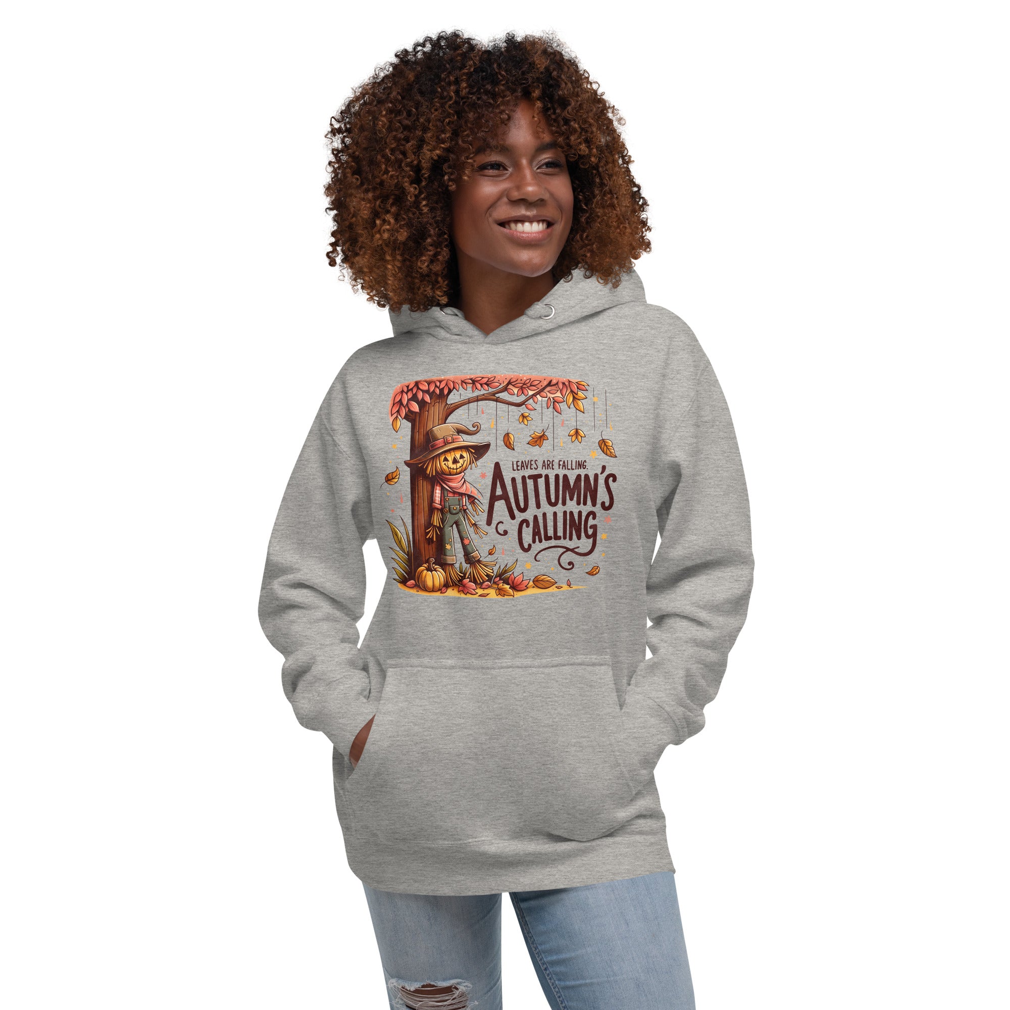 Autumn's Calling Scarecrow Graphic Hoodie