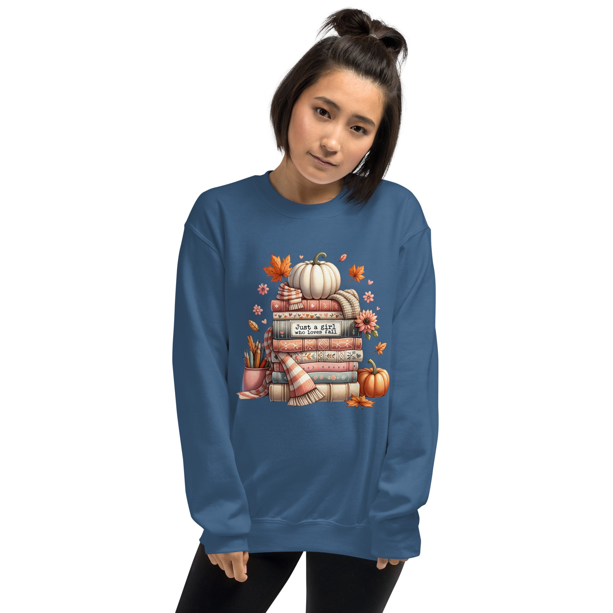 Just A Girl Who Loves Fall Graphic Sweatshirt