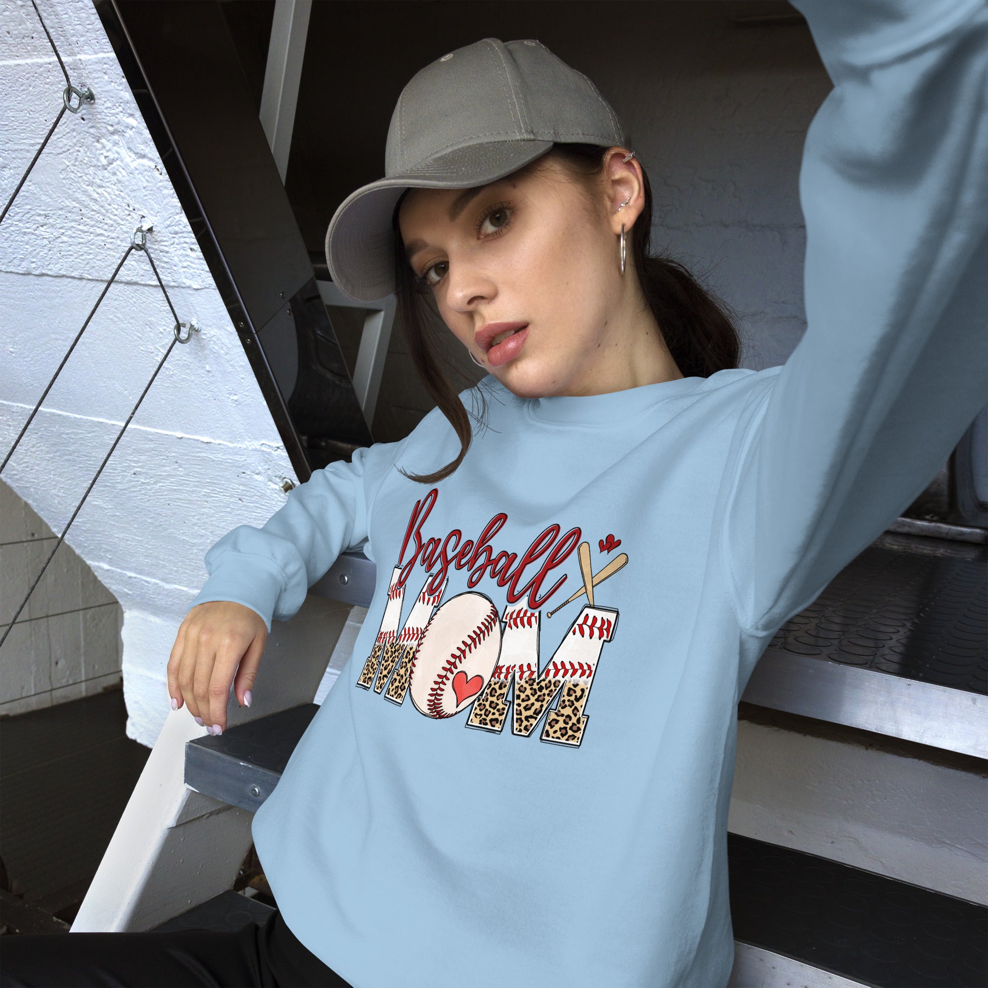 Baseball Mom Graphic Sweatshirt