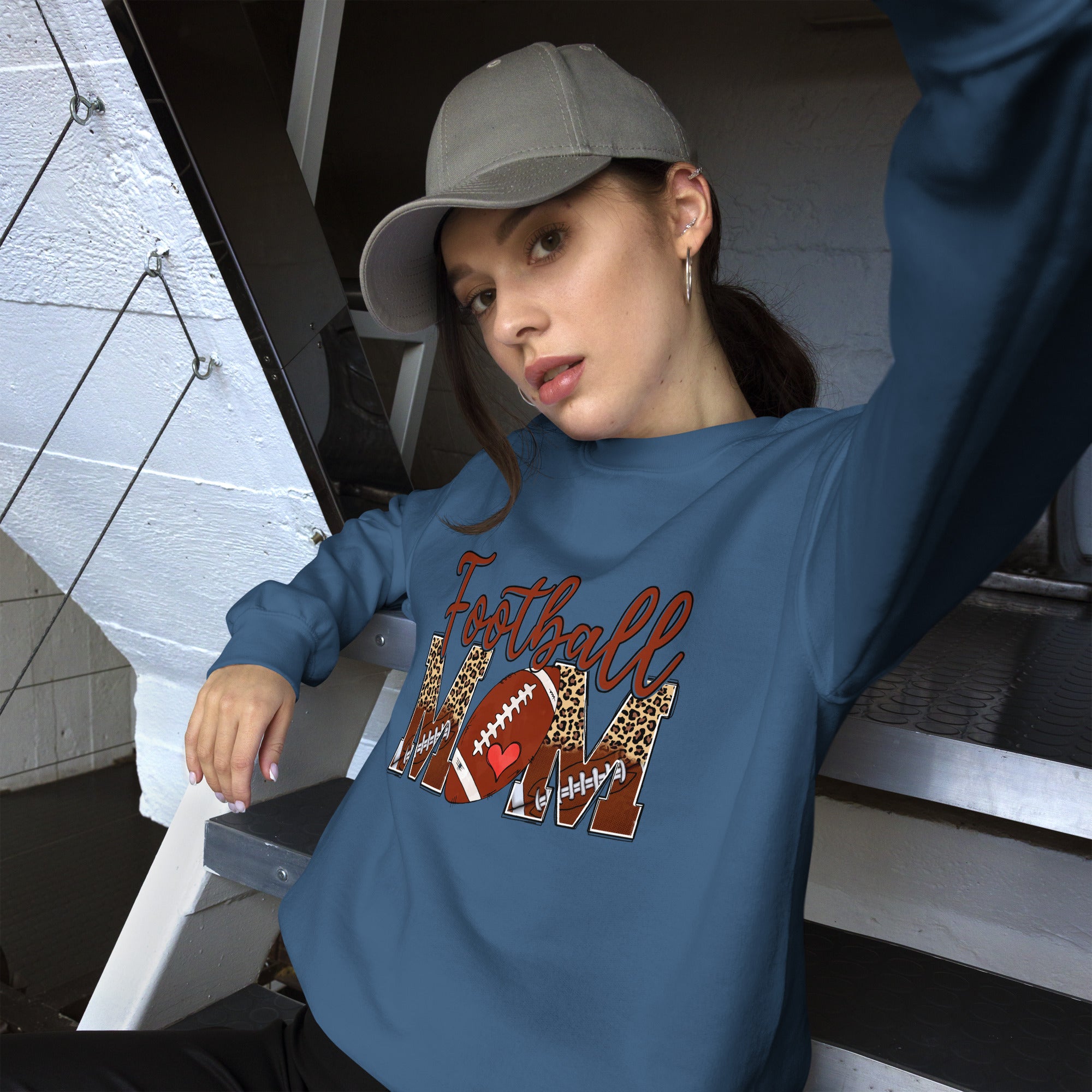Football Mom Graphic Sweatshirt