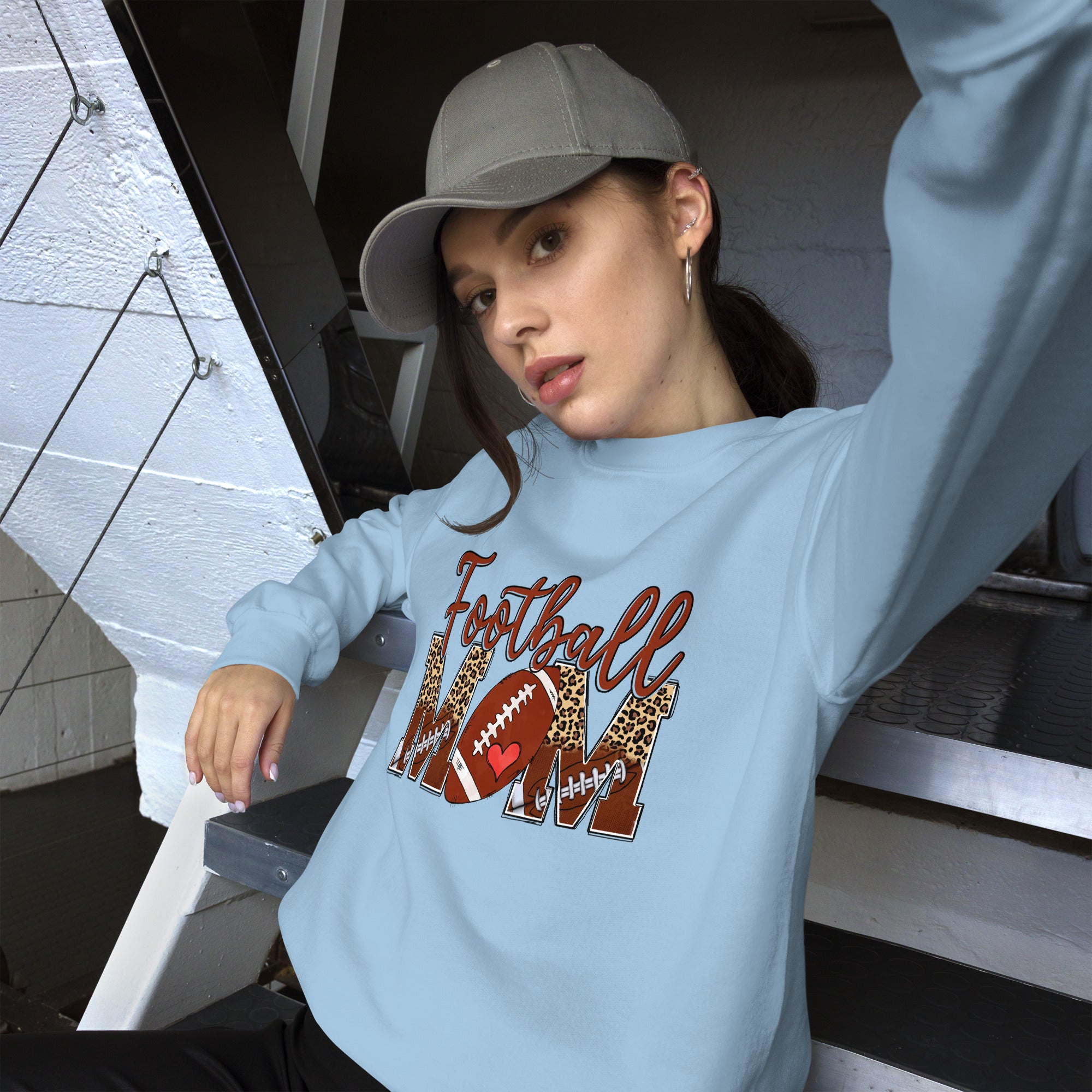 Football Mom Graphic Sweatshirt