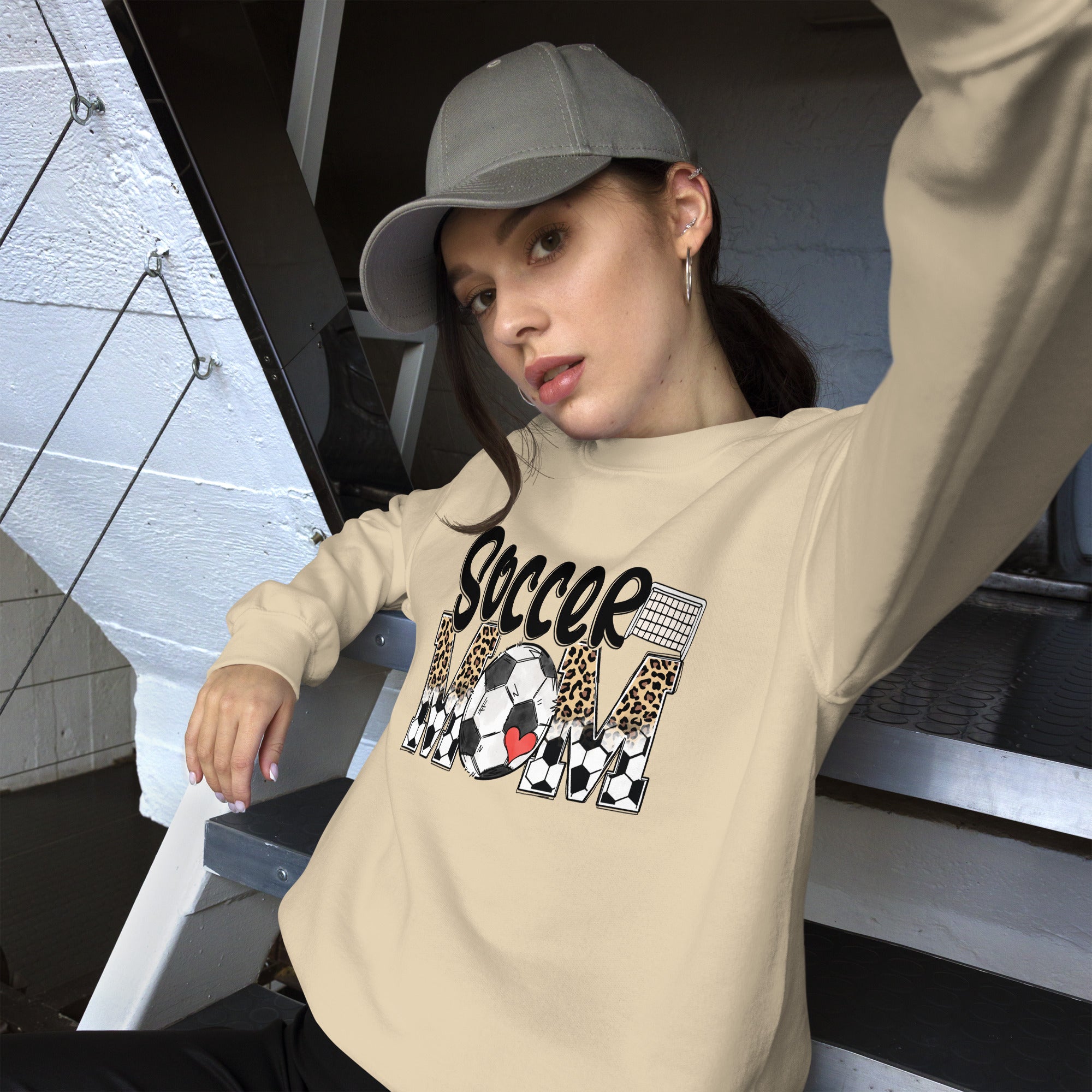 Soccer Mom Graphic Sweatshirt