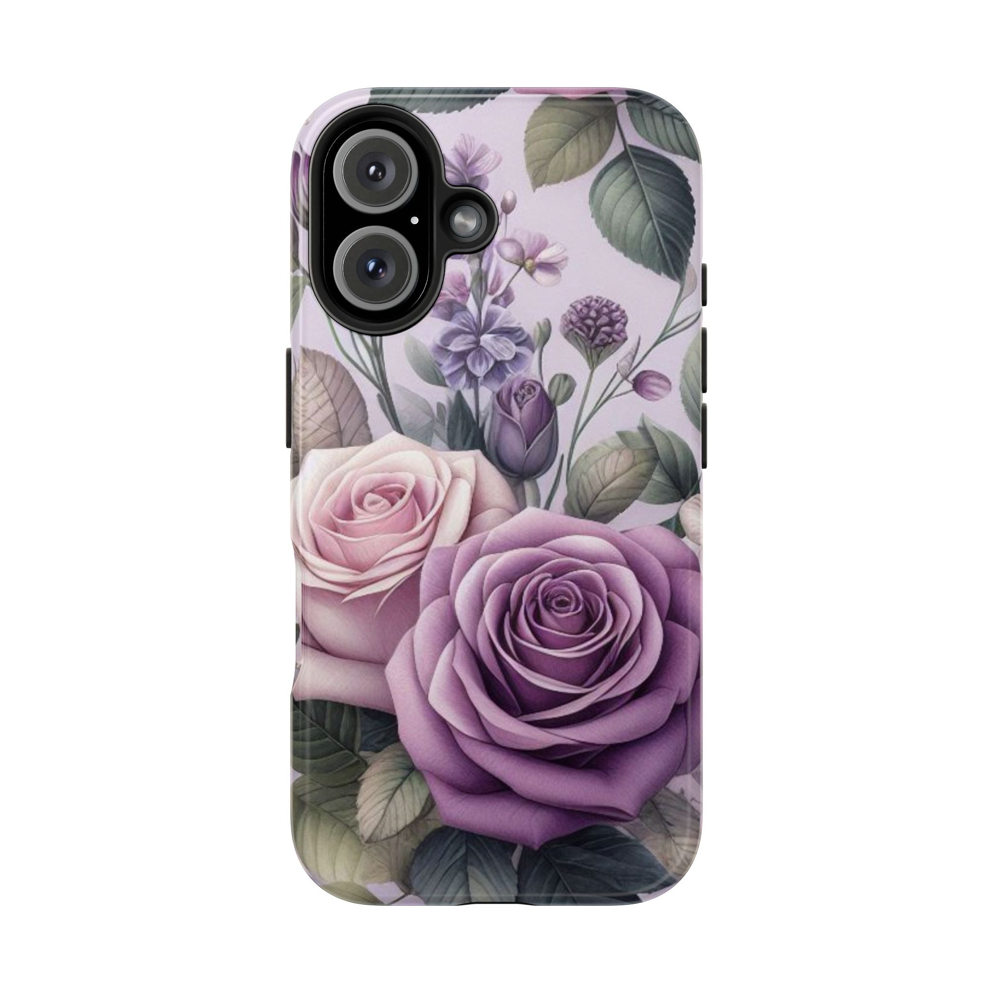 Purple & Pink Roses Tough Mobile Phone Case