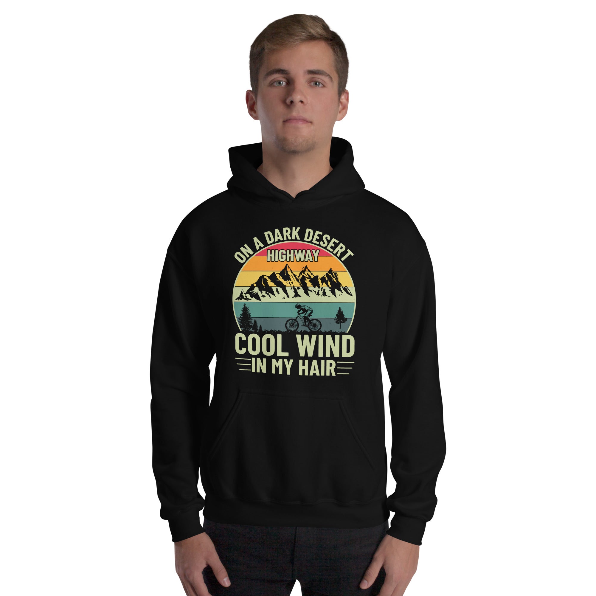 On A Dark Desert Highway Cool Wind In My Hair Bicycle Hoodie