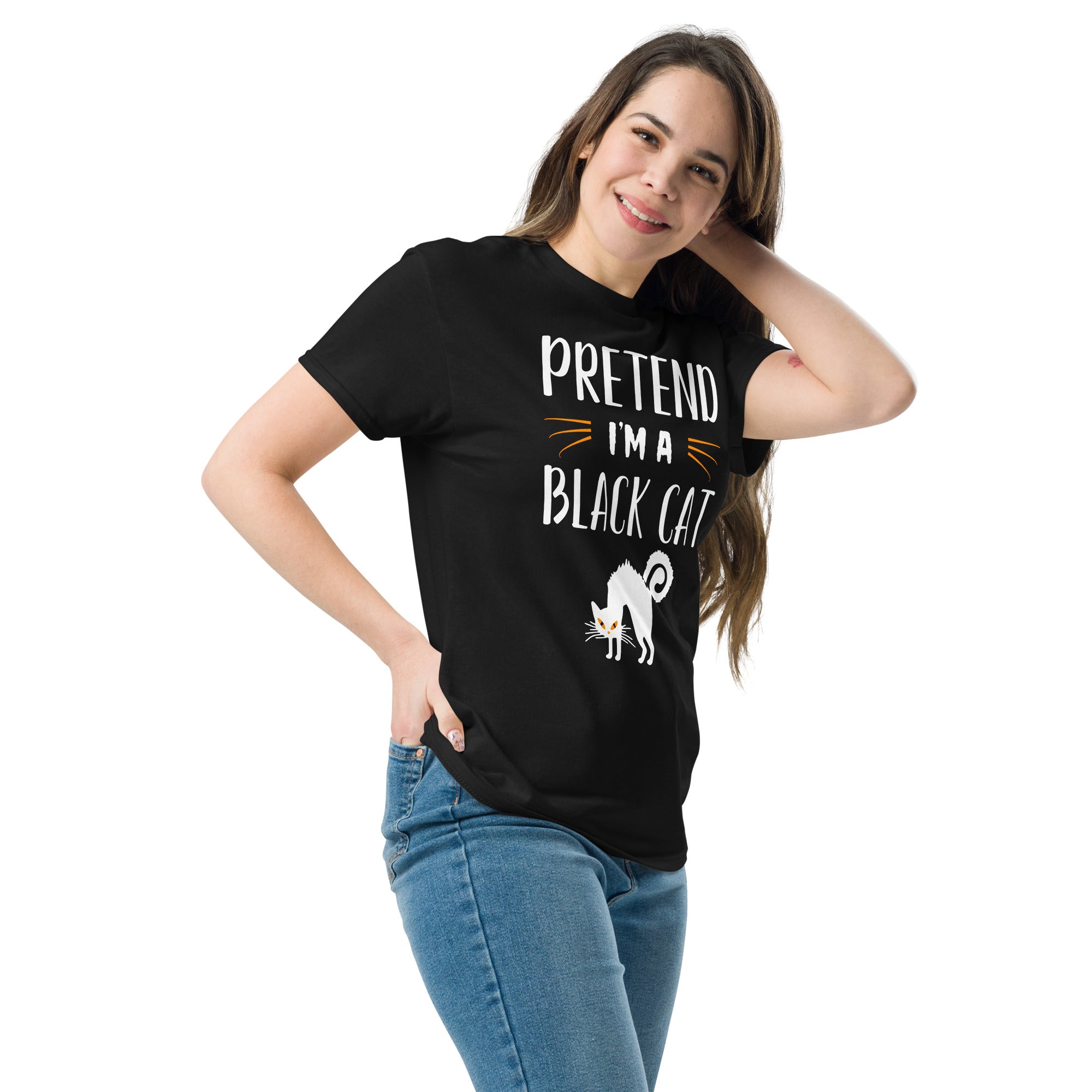Pretend I'm A Black Cat Graphic Classic Tee