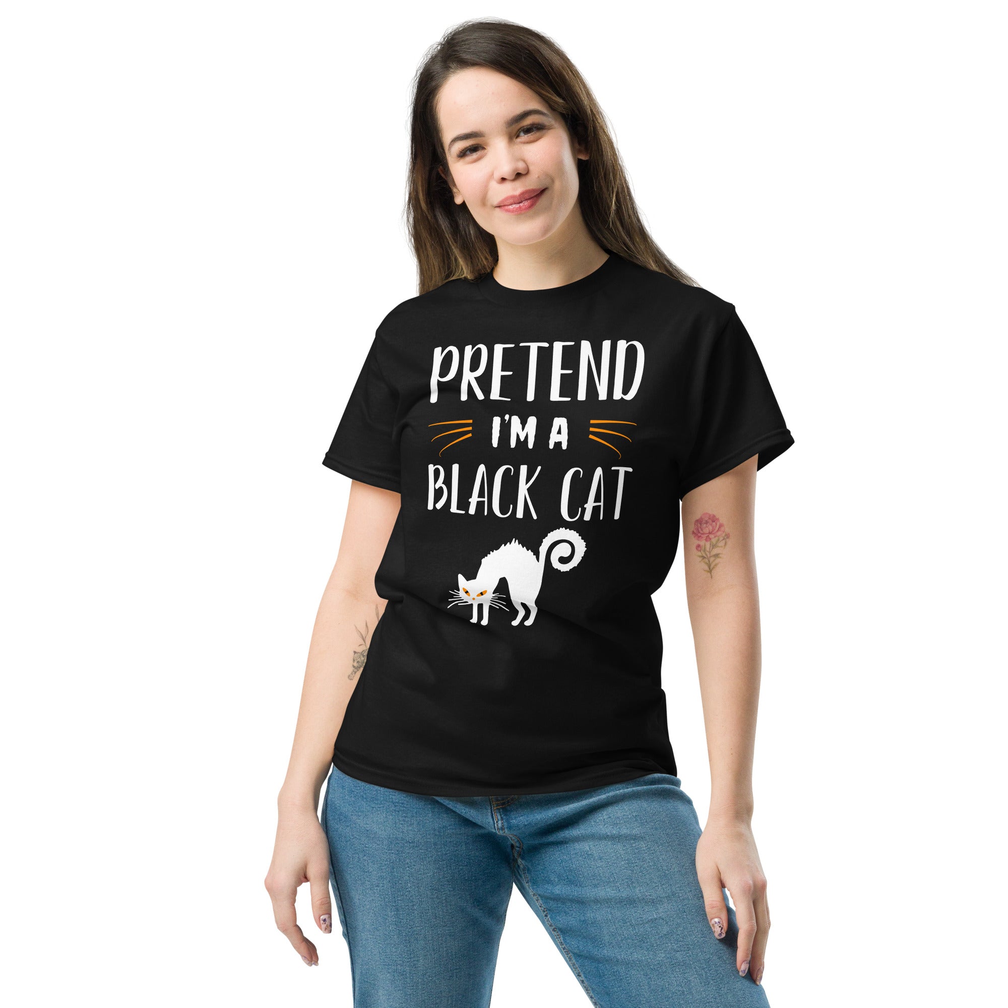 Pretend I'm A Black Cat Graphic Classic Tee