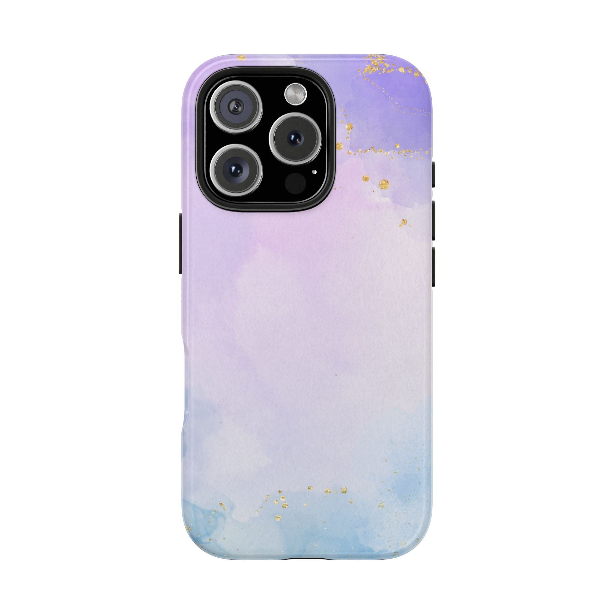 Elegant Watercolor Tough Phone Case with Gold Accents