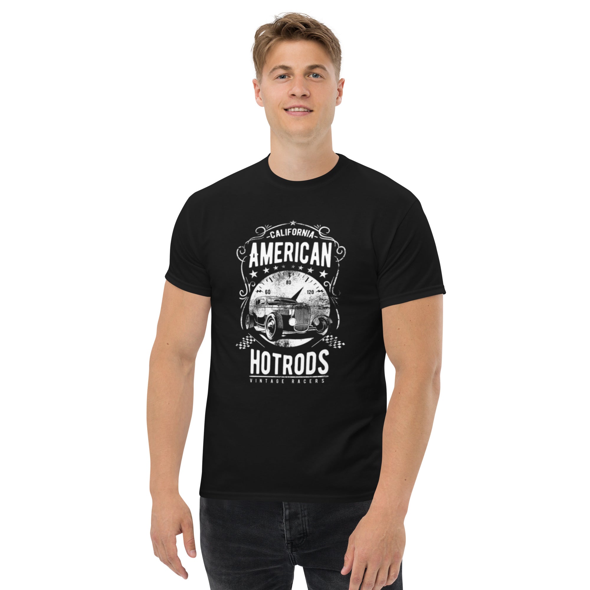 Vintage Look American Hotrods California Classic Tee
