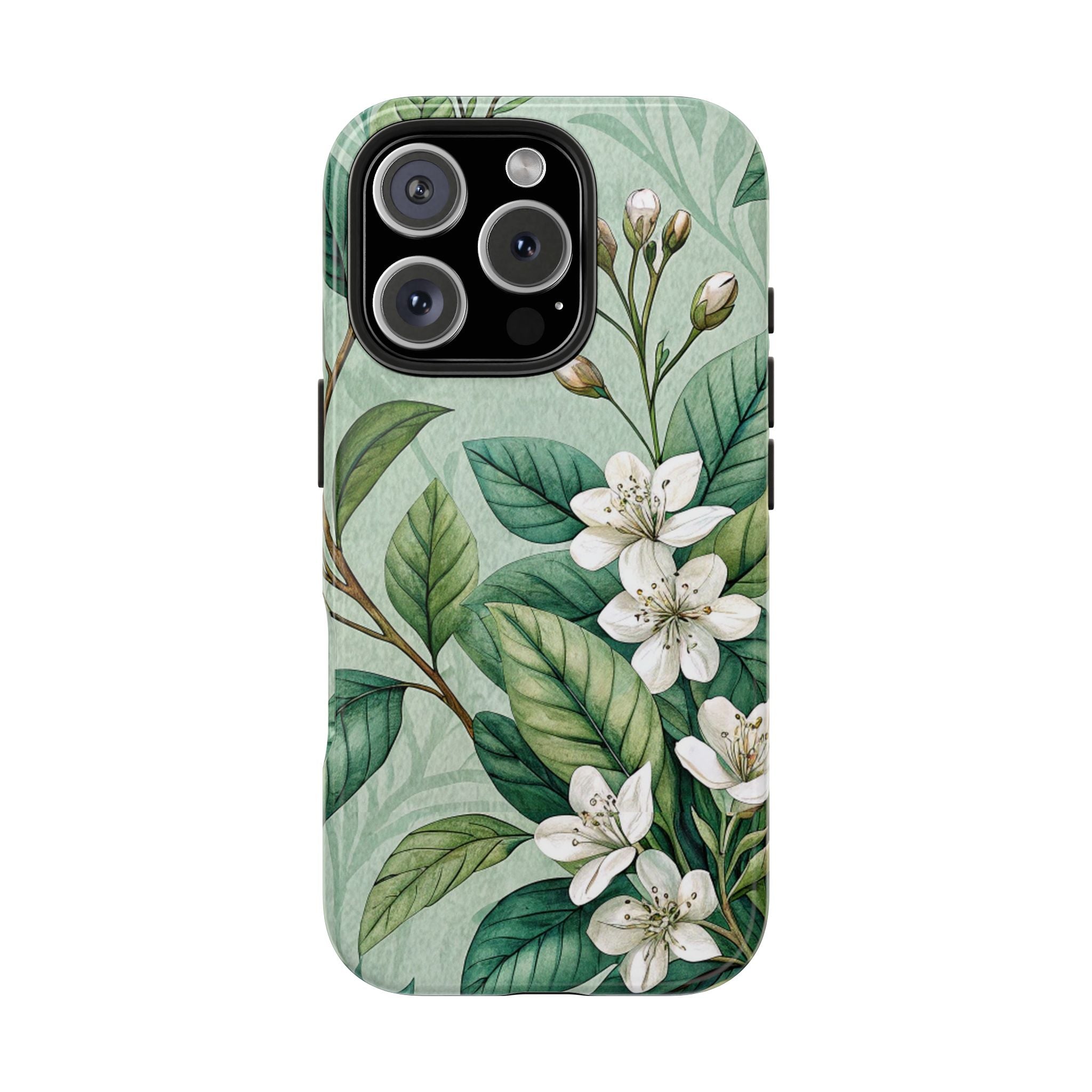 Floral Tough Impact Resistant Phone Case Durable Protection with Botanical Design iPhone Samsung Cover