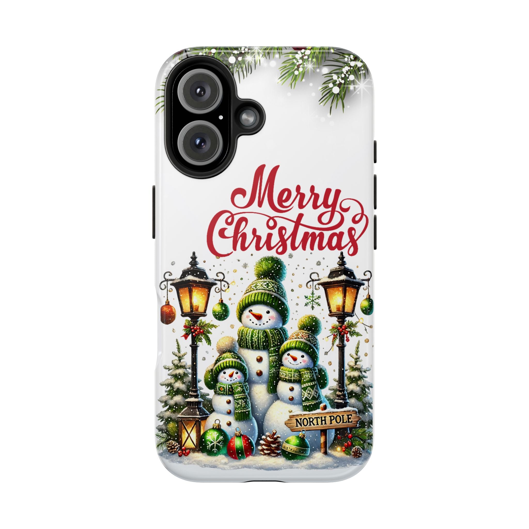 Merry Christmas North Pole Snowmen Mobile Phone Case