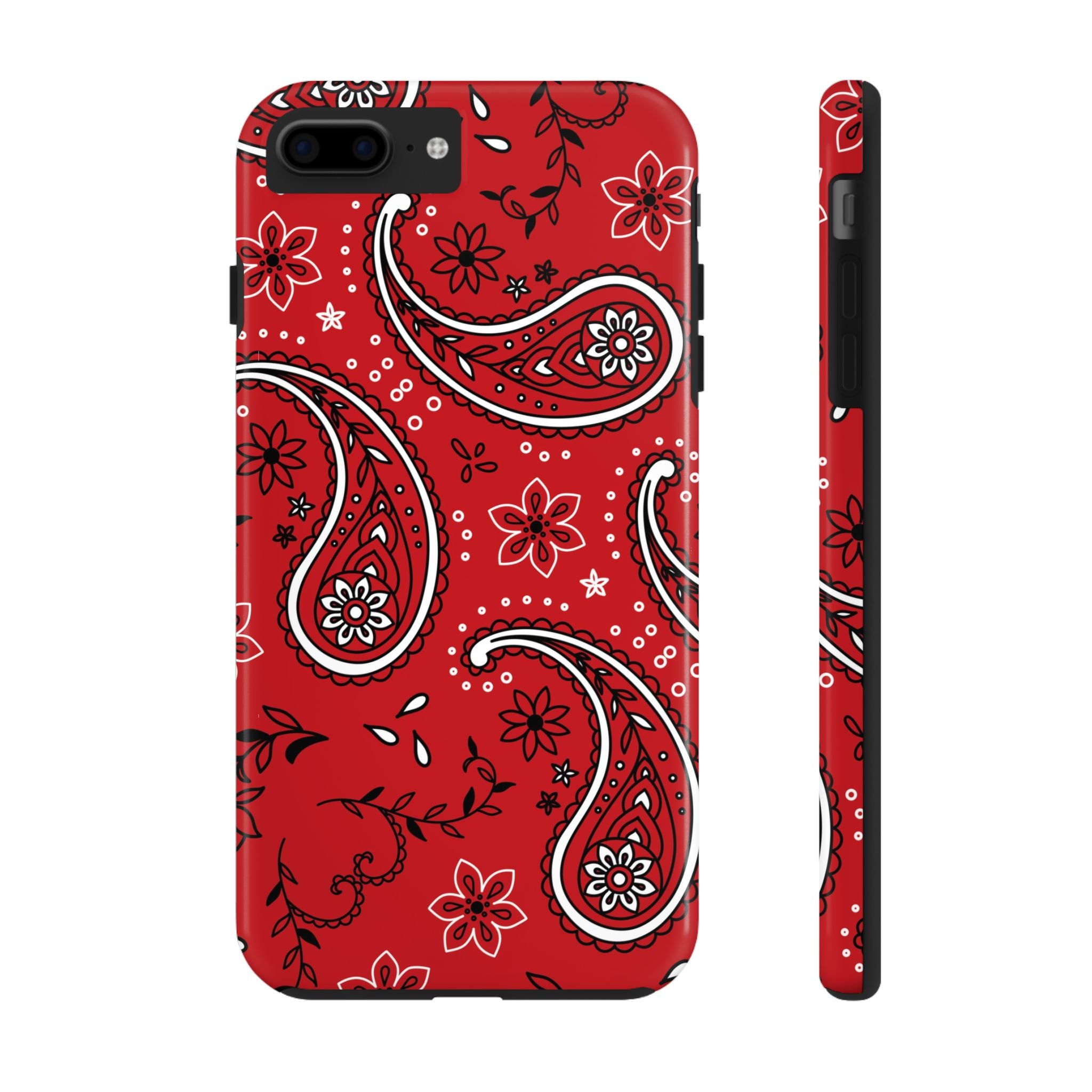 Red & White Flowers Tough Mobile Phone Case
