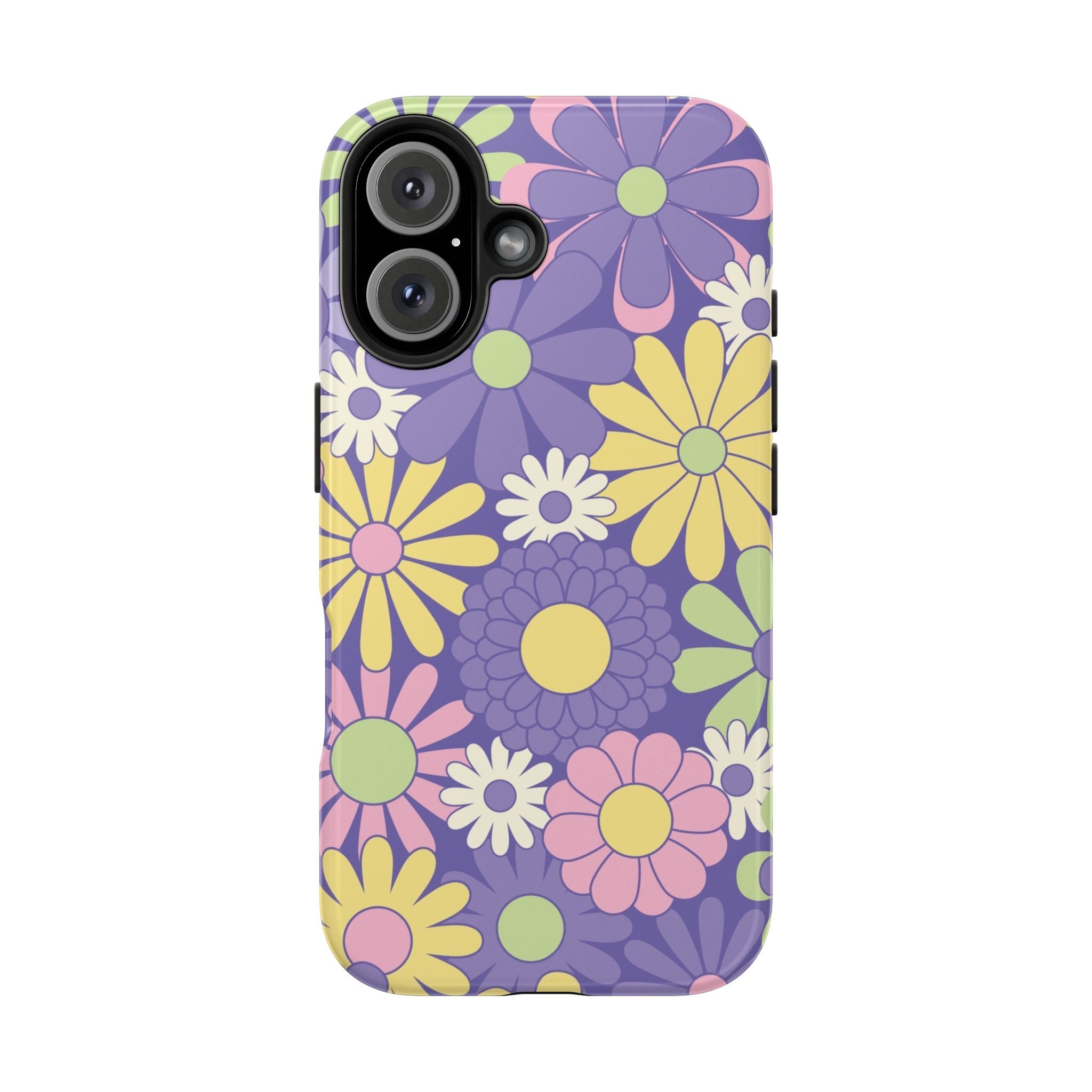 Purple Pink Yellow White Daisy Phone Case