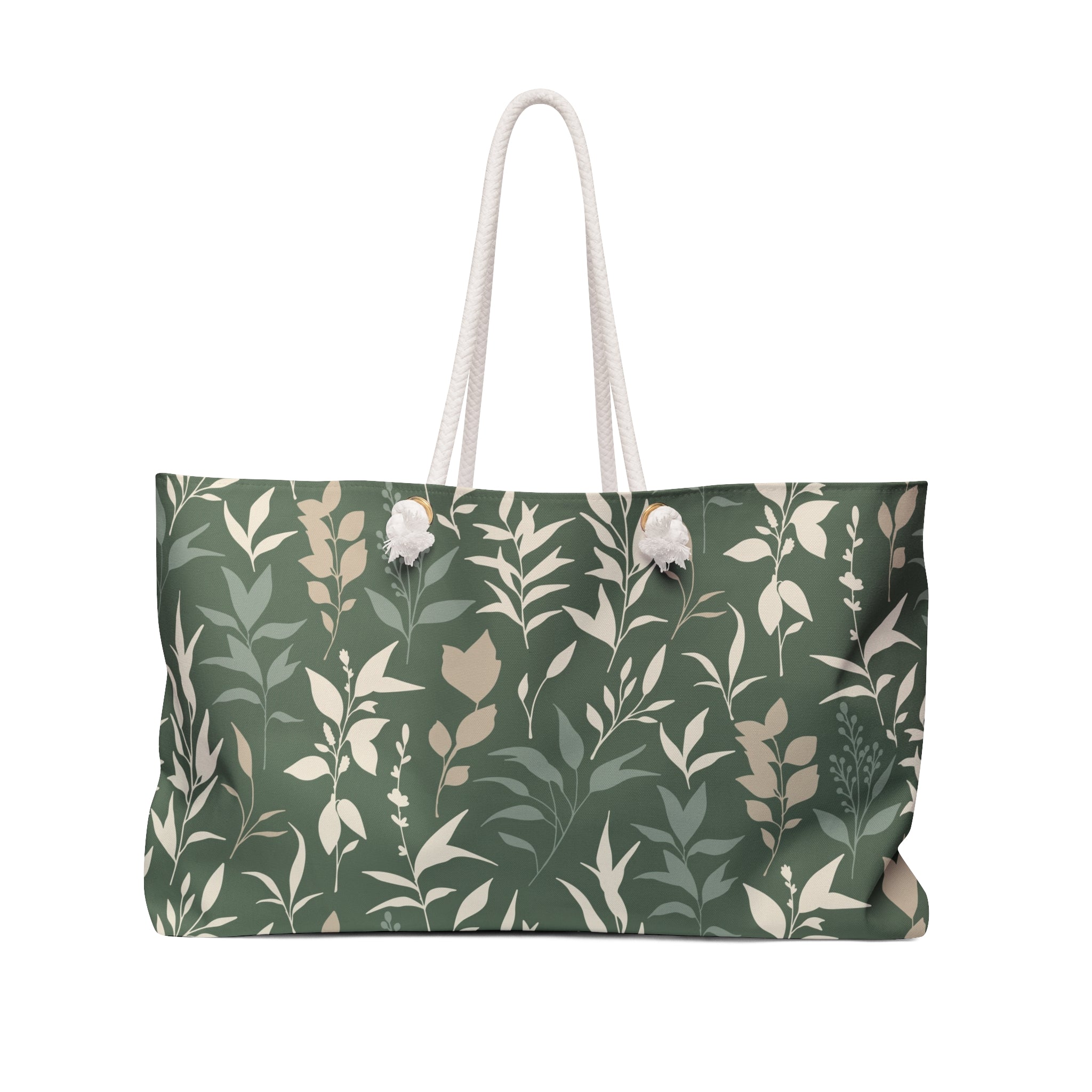 Botanical Print Extra Large Tote Bag Stylish Summer Travel Tote for Adventure Beach Lovers