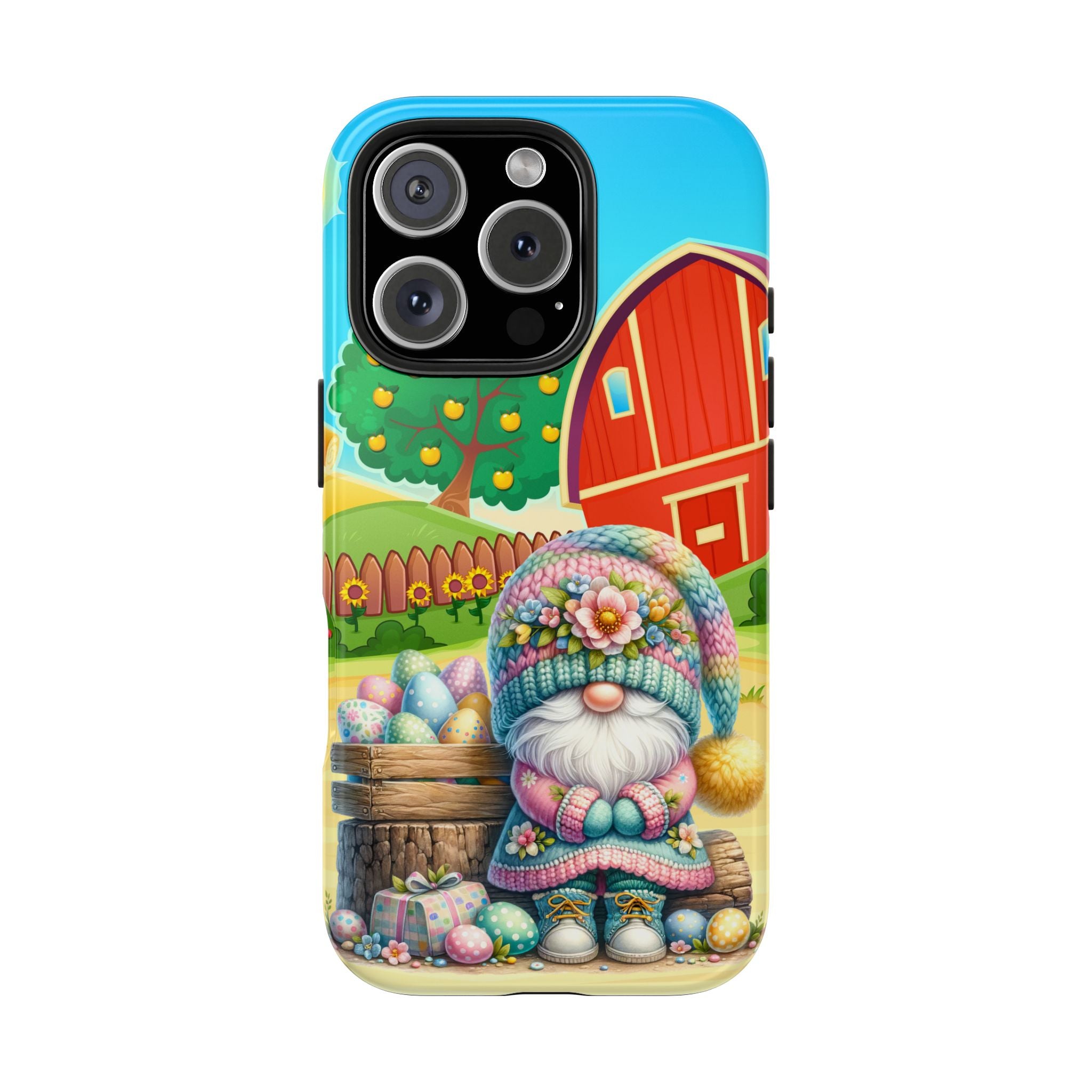 Colorful Easter Gnome Phone Case - Tough & Stylish Spring Accessory