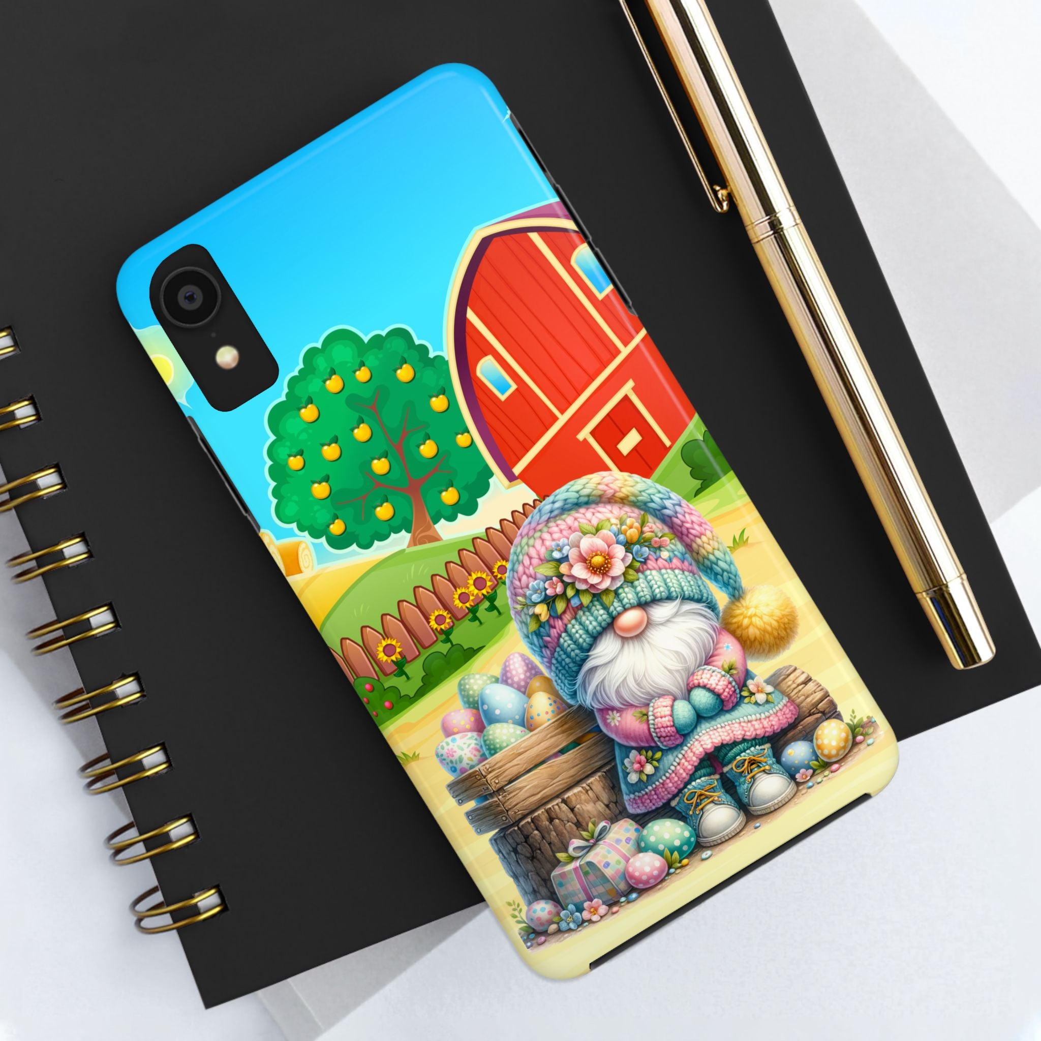 Colorful Easter Gnome Phone Case - Tough & Stylish Spring Accessory