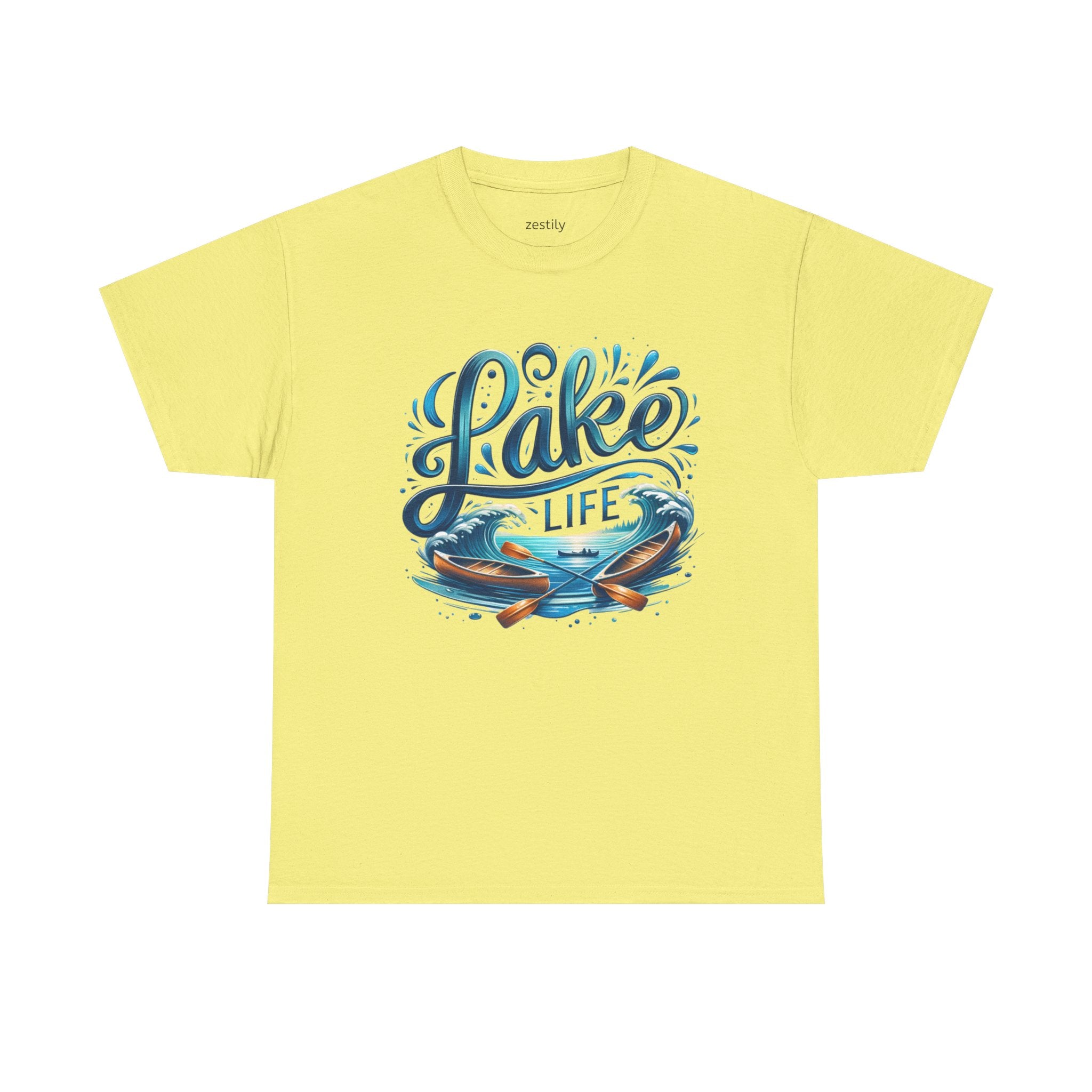Lake Life Heavy Cotton Tee Perfect for Nature Lovers Summertime Fun T-Shirt