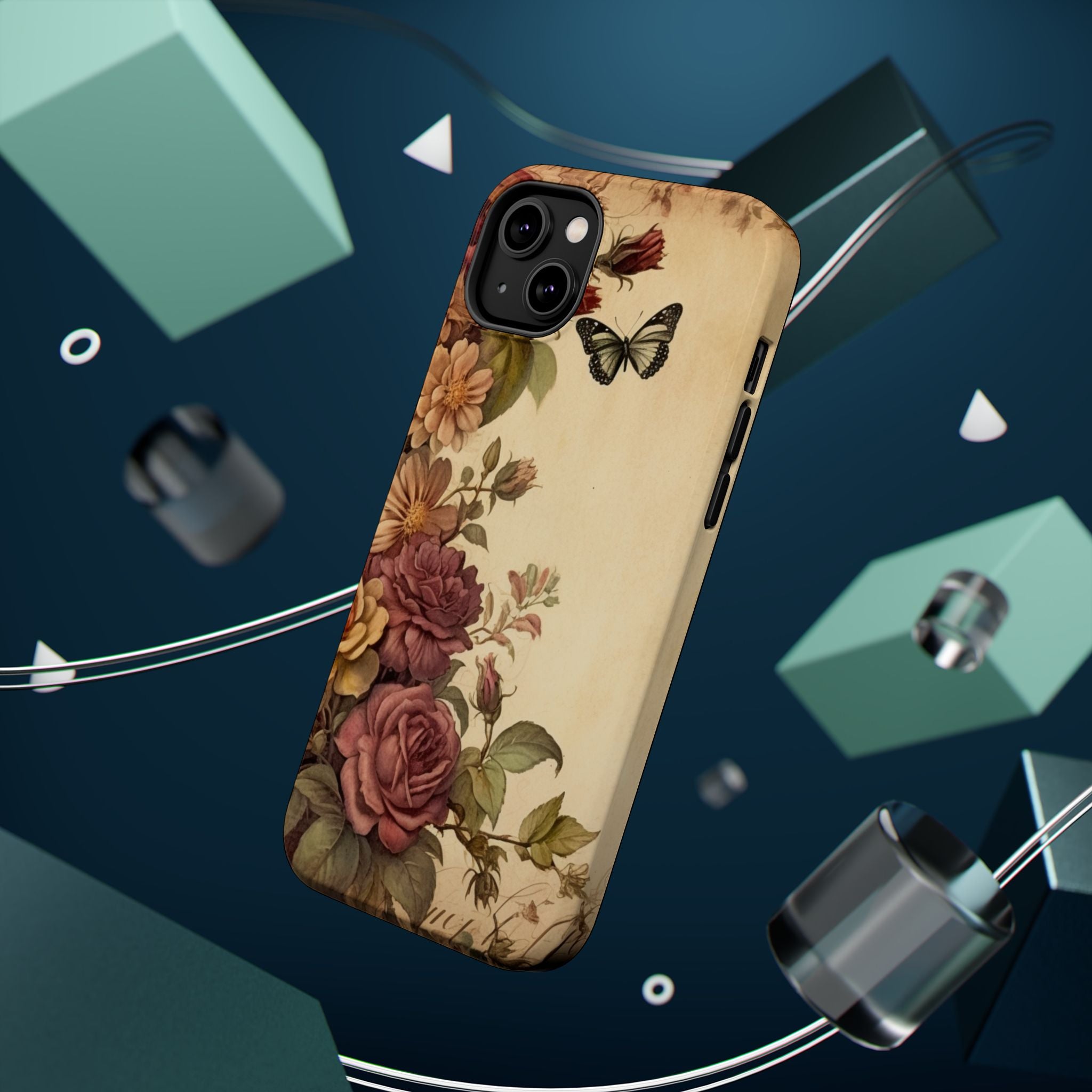 Roses & Butterfly Magnetic Tough Case