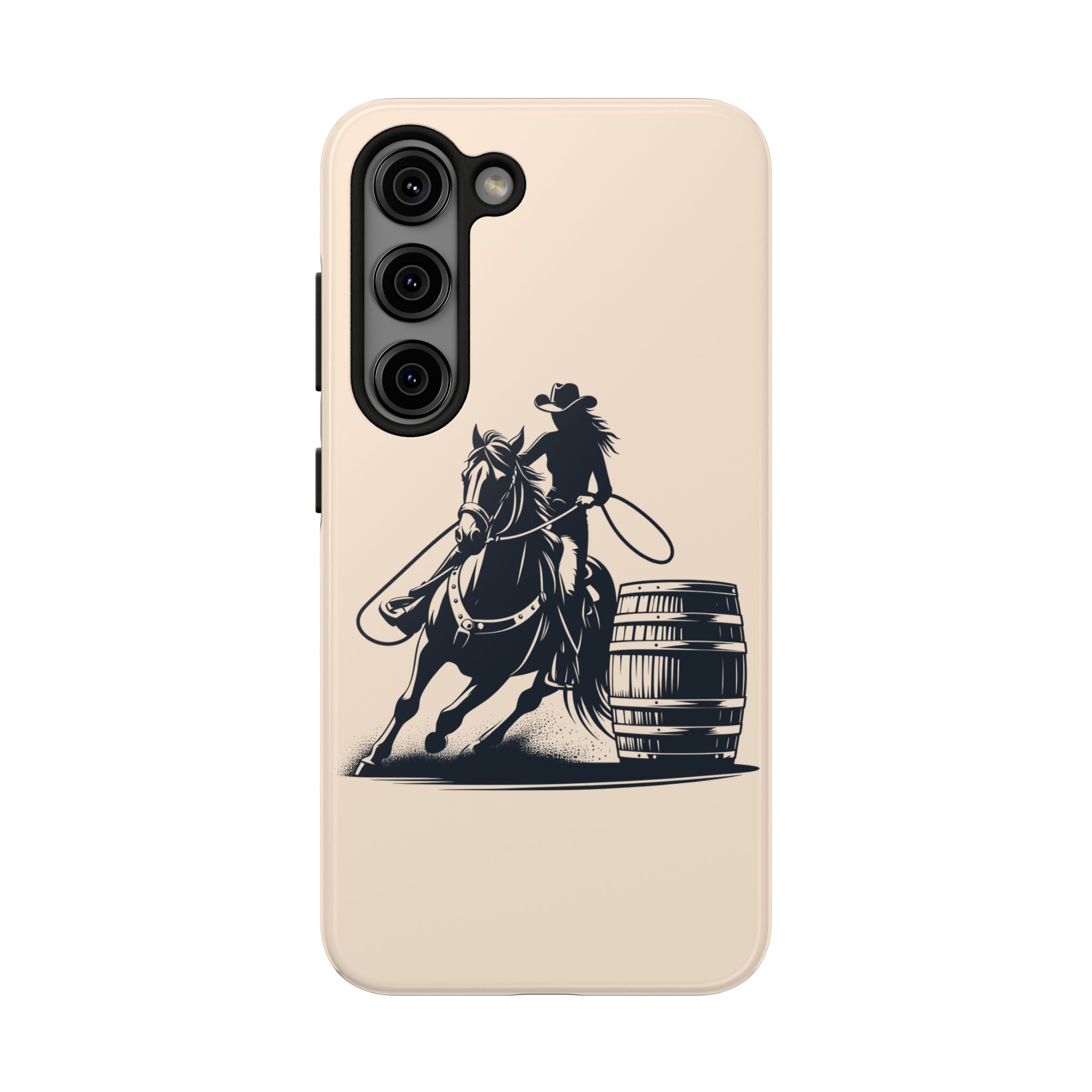 Barrel Racer Horse Cowgirl Tough Mobile Phone Case