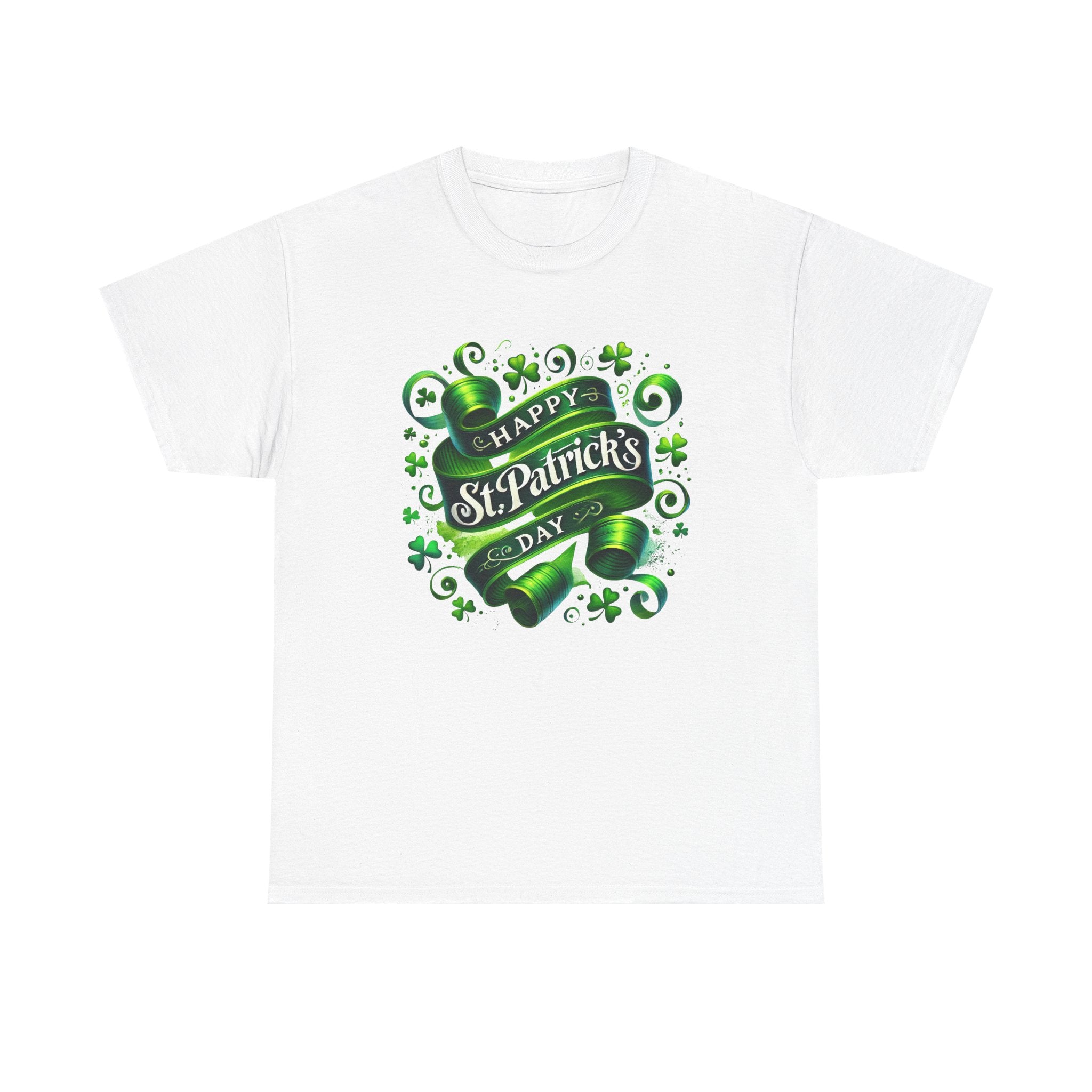 St. Patrick's Day Cotton Tee - Happy & Festive Green Design