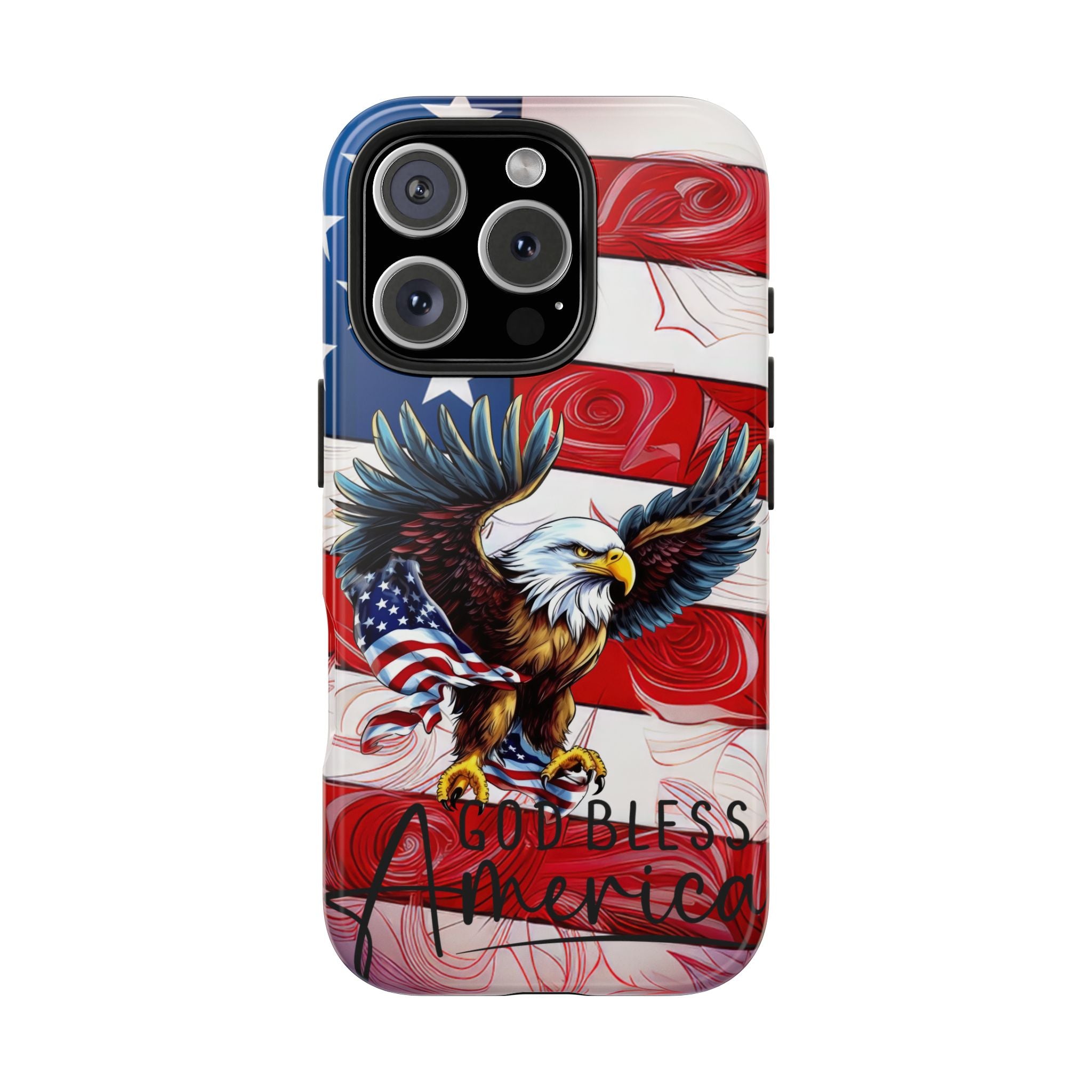 God Bless America Eagle Red, White, & Blue Tough Mobile Phone Case