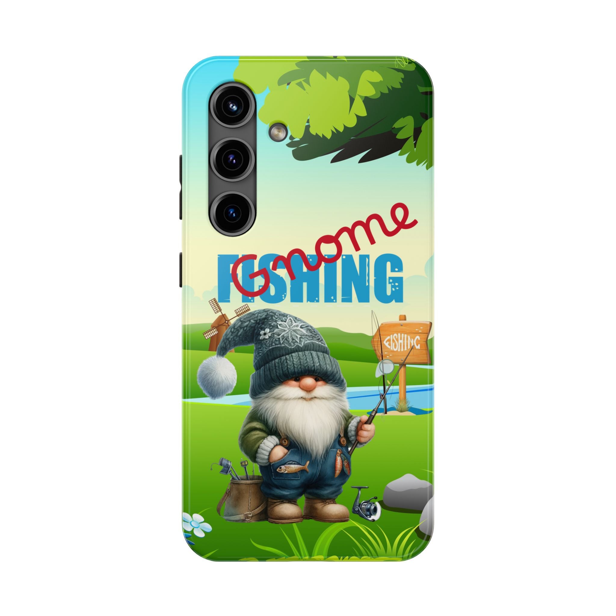 Gnome Fishing Tough Mobile Phone Case
