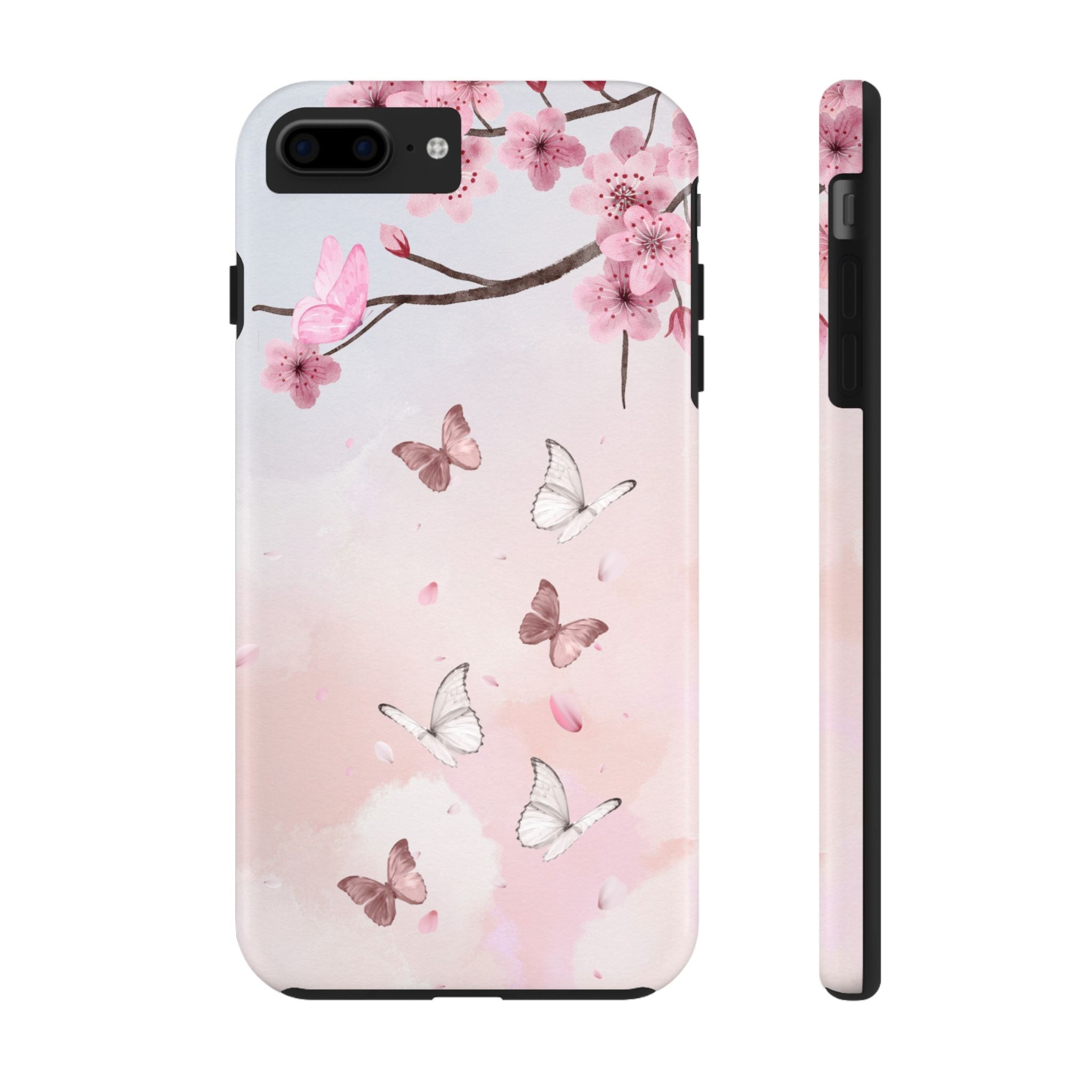 Floral Butterfly Phone Case - Tough & Stylish Protection for Nature Lovers