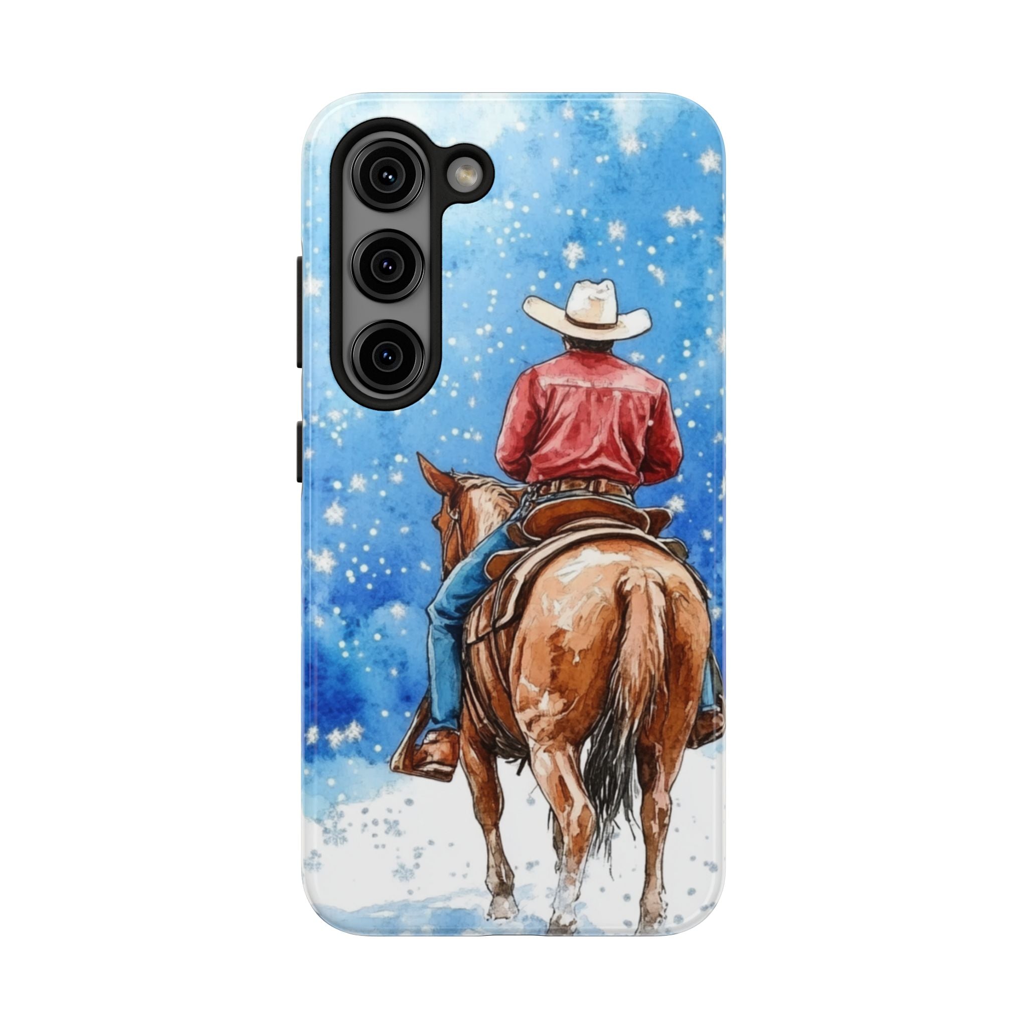 Cowboy & Horse Tough Mobile Phone Case