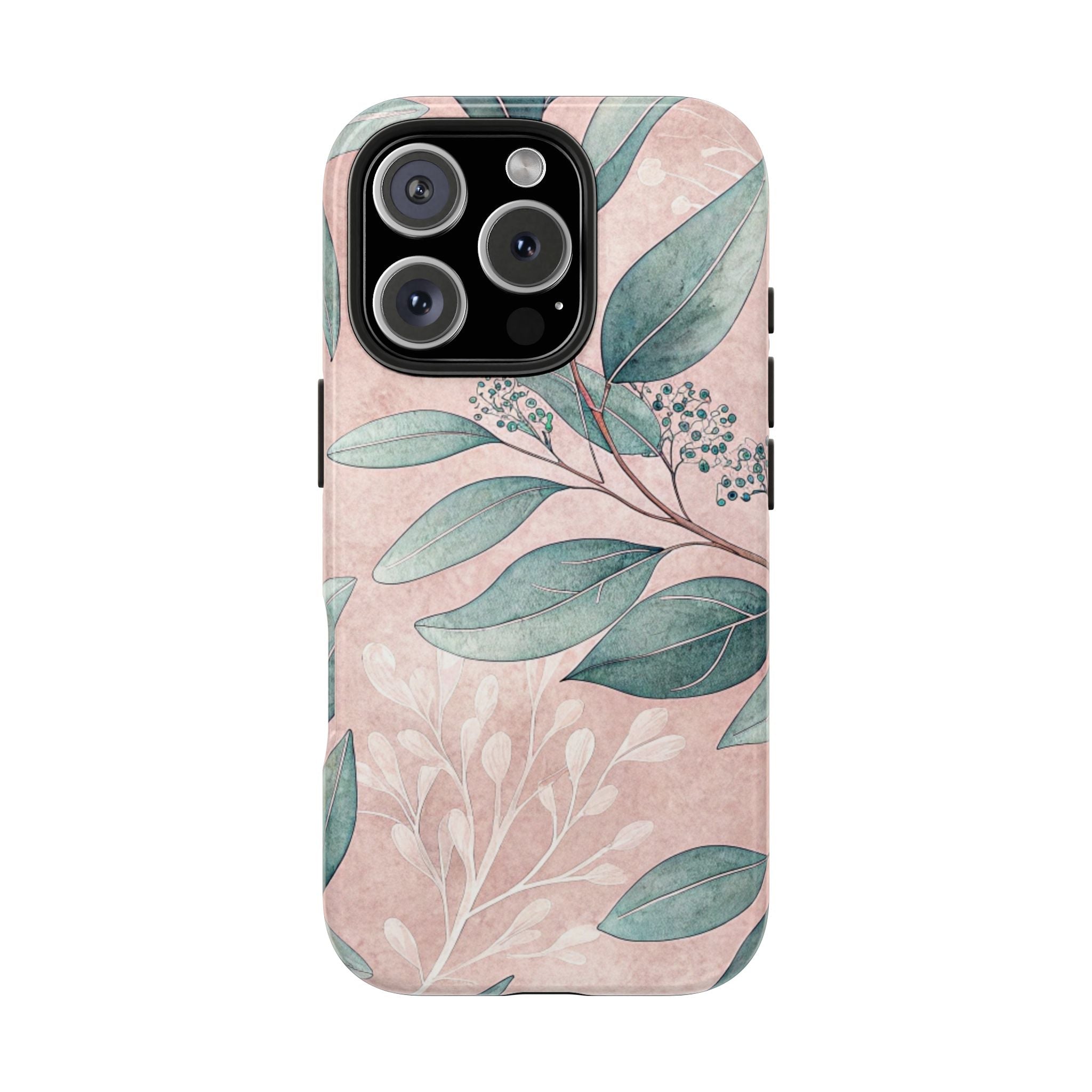Floral Tough Phone Case iPhone Samsung, Chic Protection for Everyday Use, Gifts for Her, Eco-Friendly Design, Durable Phone Accessory, Plant Lovers