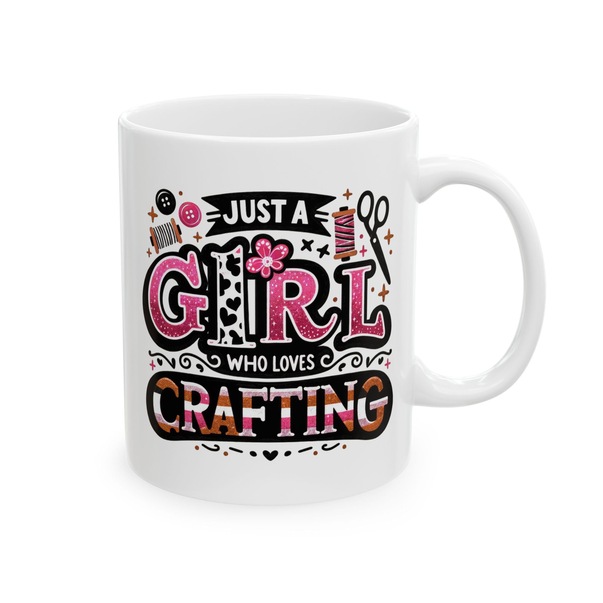 Just A Girl Who Loves Crafting Coffee Mug