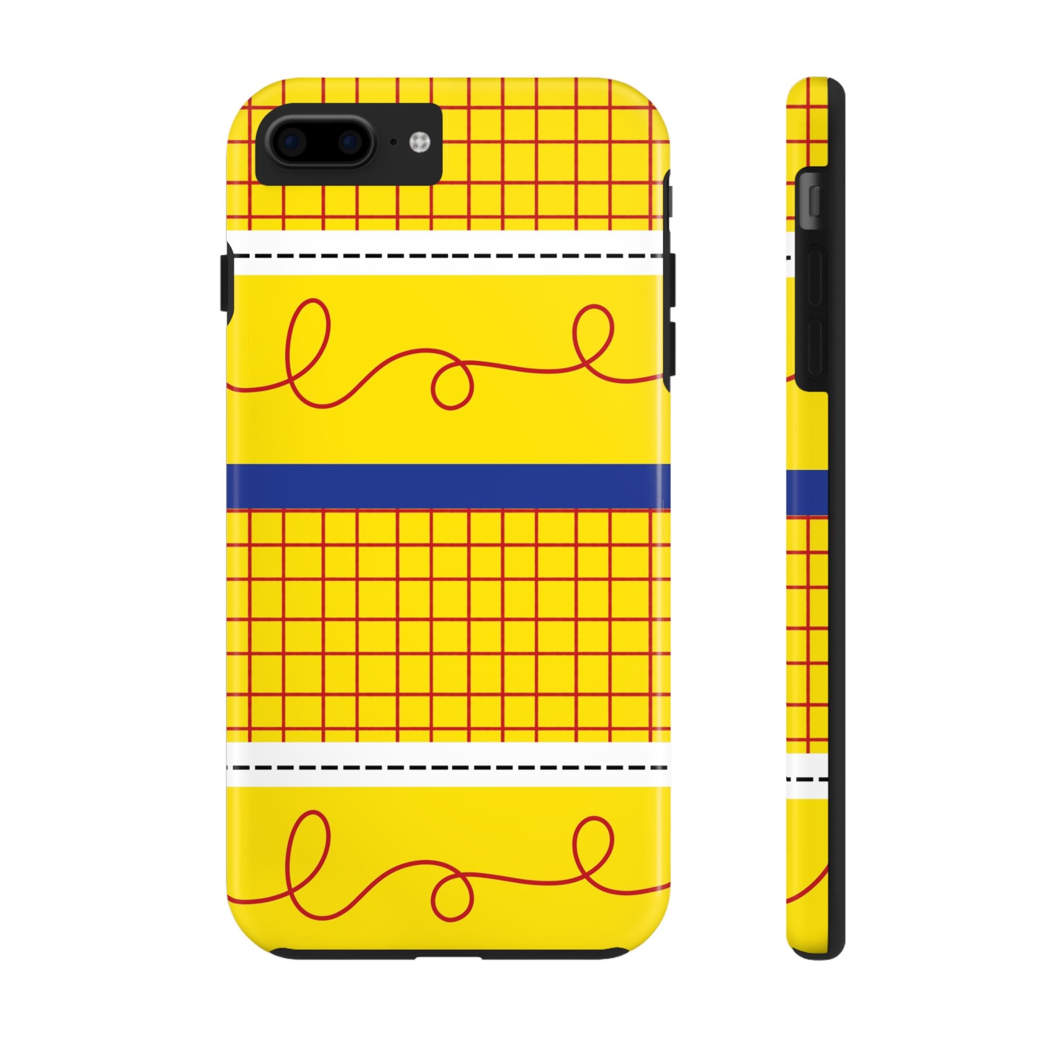 Yellow, Blue, & Red Doodle Tough Mobile Phone Case