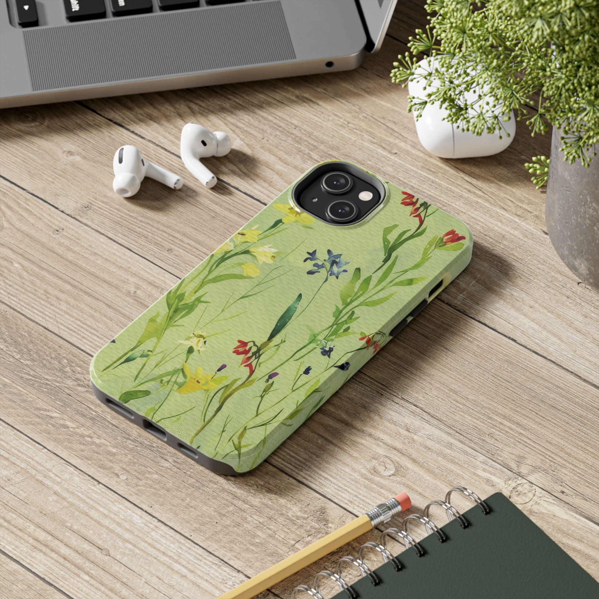 Spring Floral Tough Impact Resistant Phone Cases Durable Protection with Nature-Inspired Designs Five Colors To Choose From