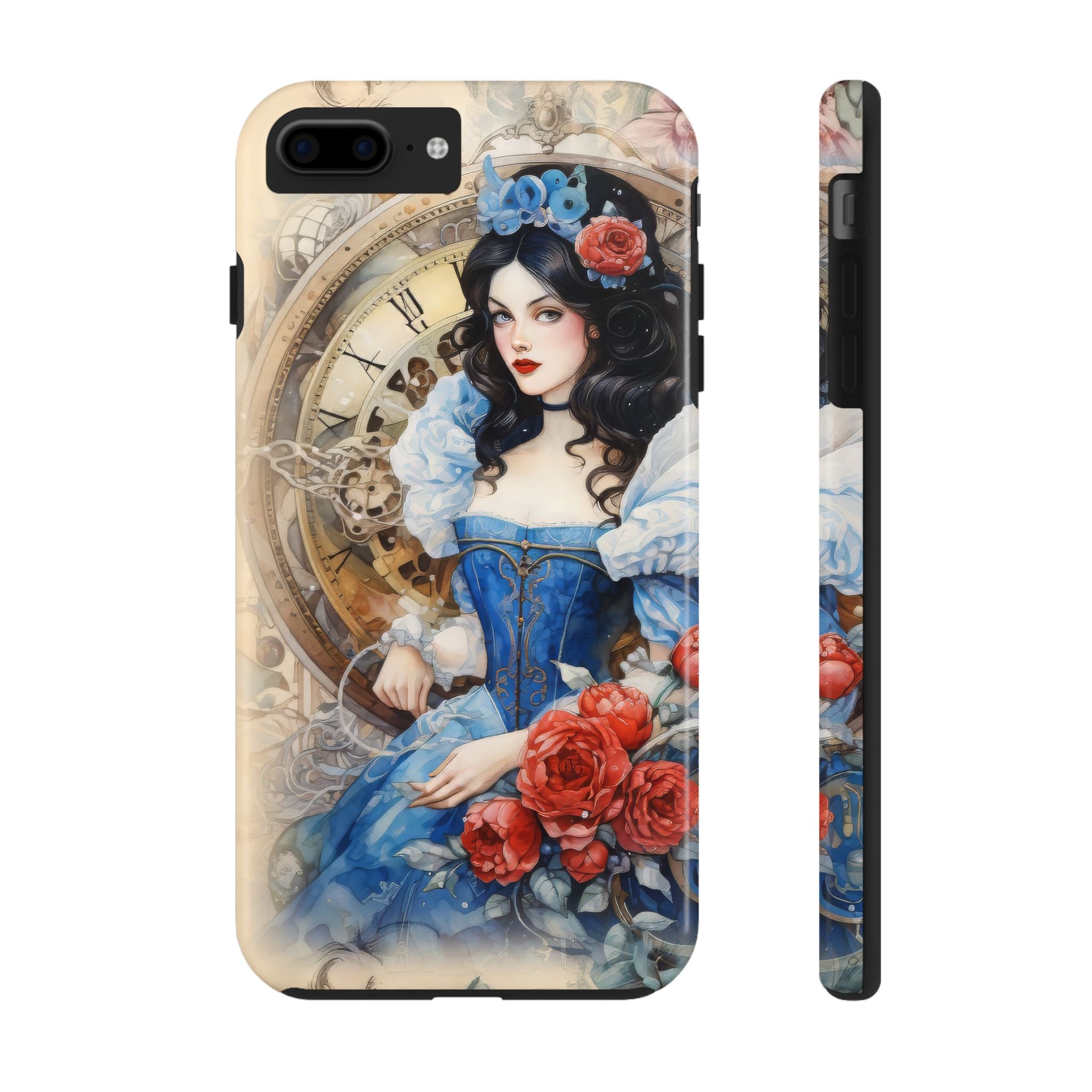 Steampunk Blue Lady Tough Mobile Phone Case