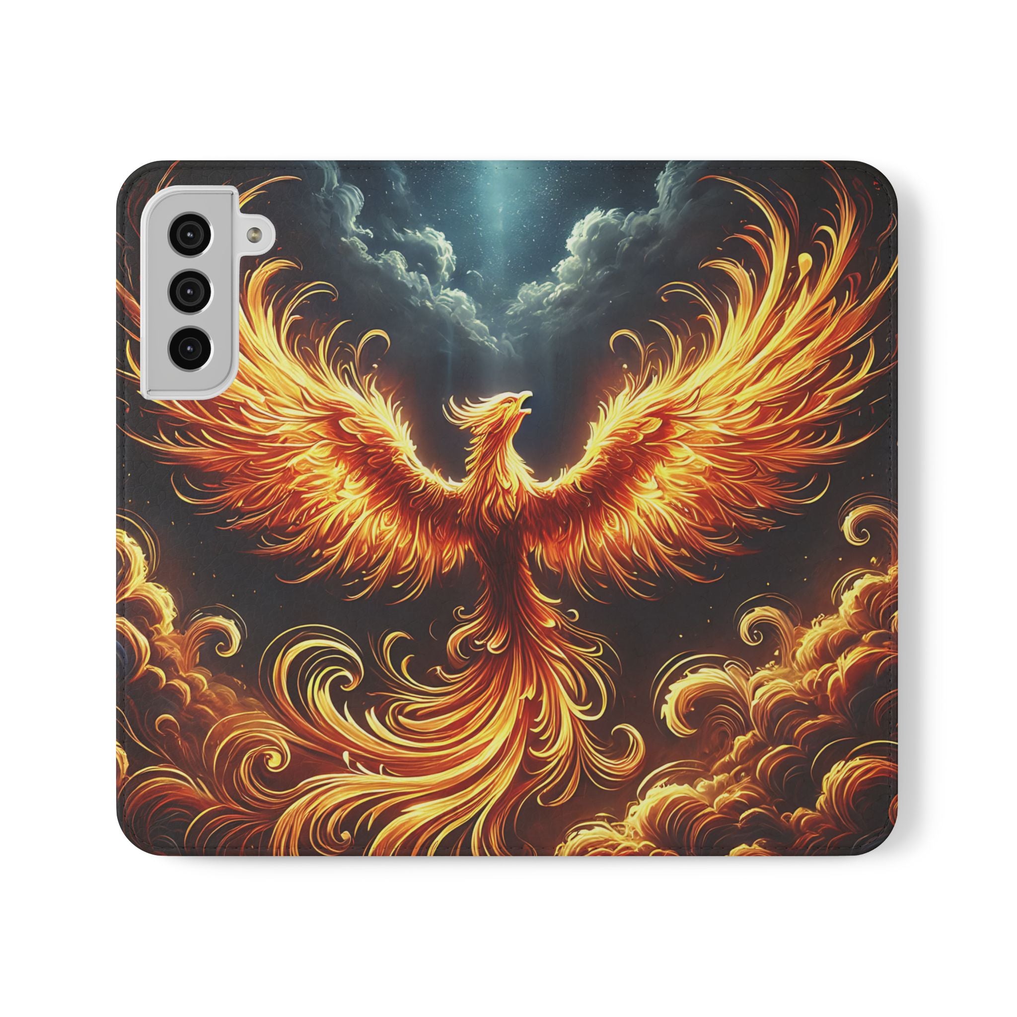Fire Phoenix Flip Mobile Phone Case