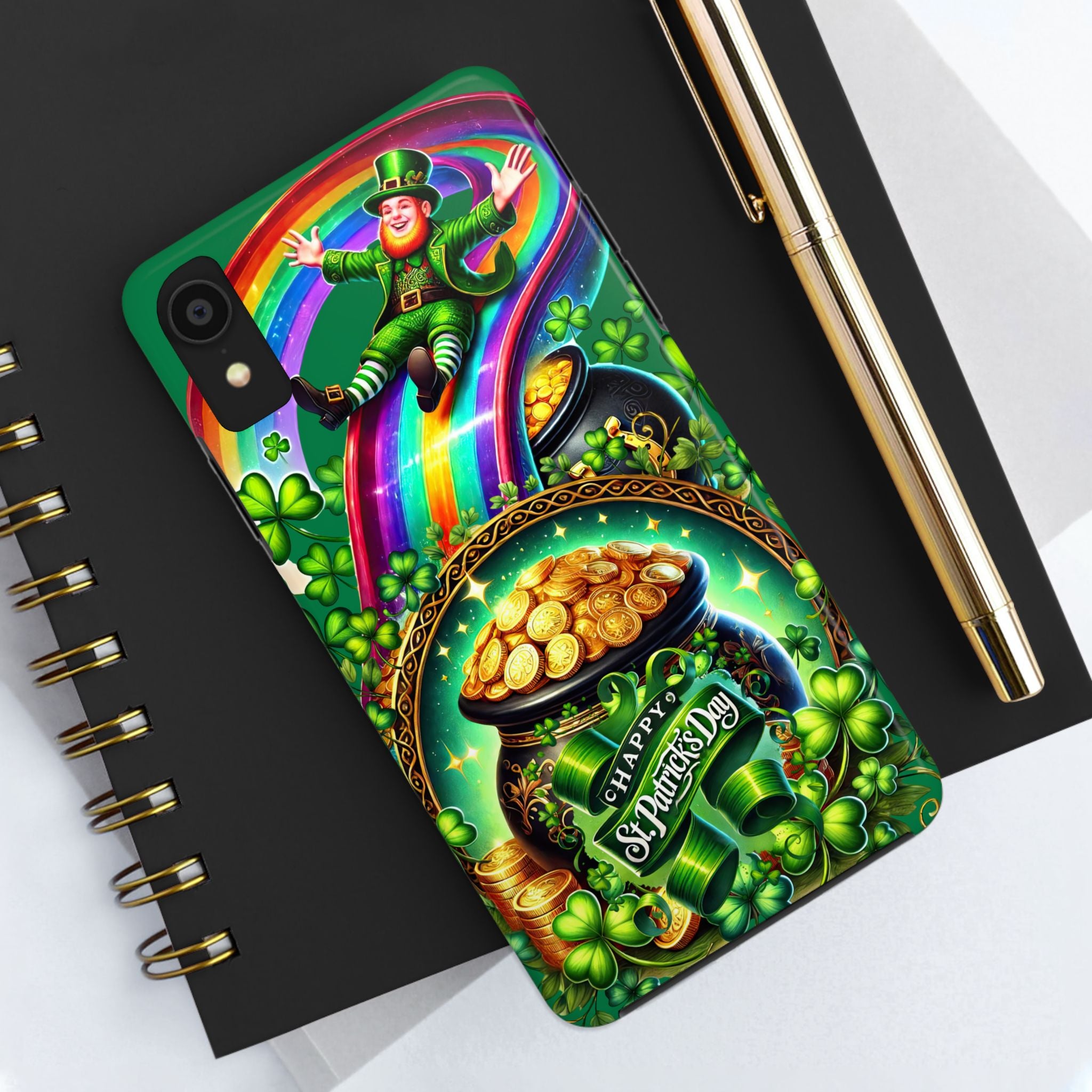St. Patrick's Day Tough Phone Case - Lucky Leprechaun Design