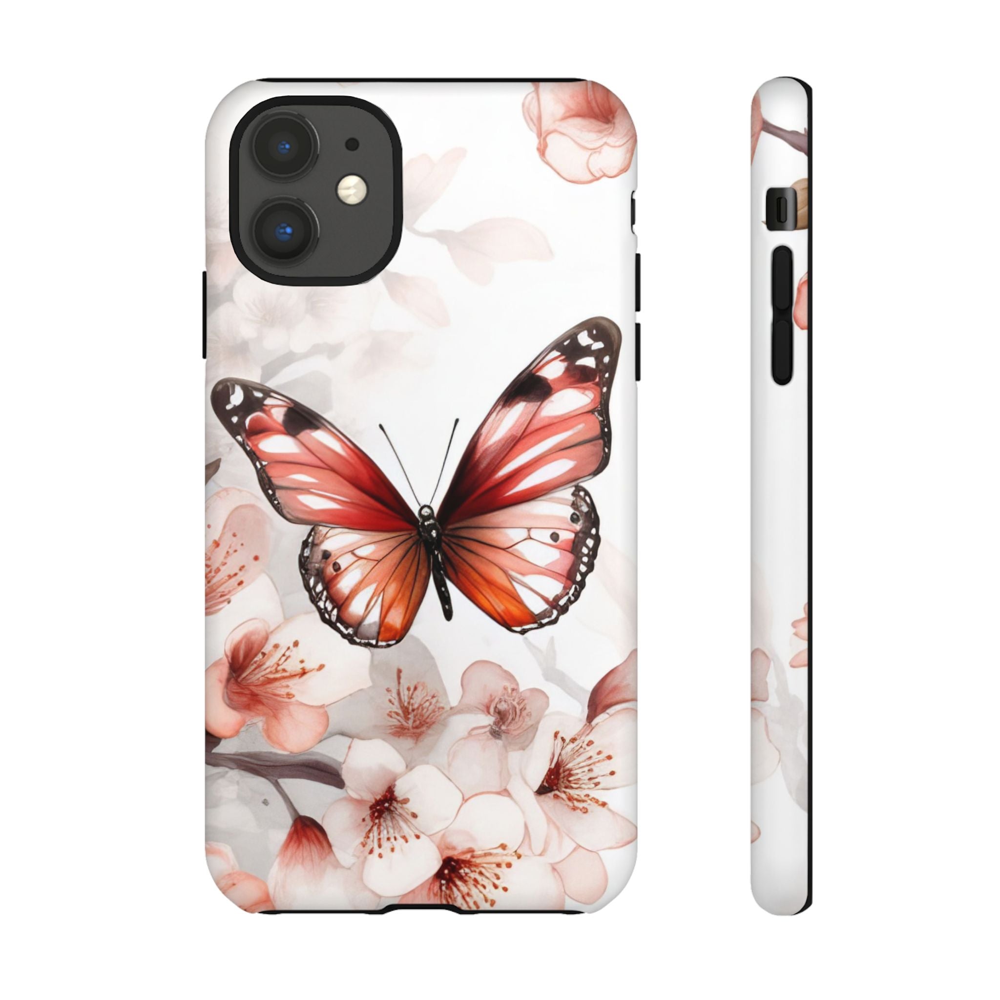 Butterfly Dogwood Blooms Design Phone Case