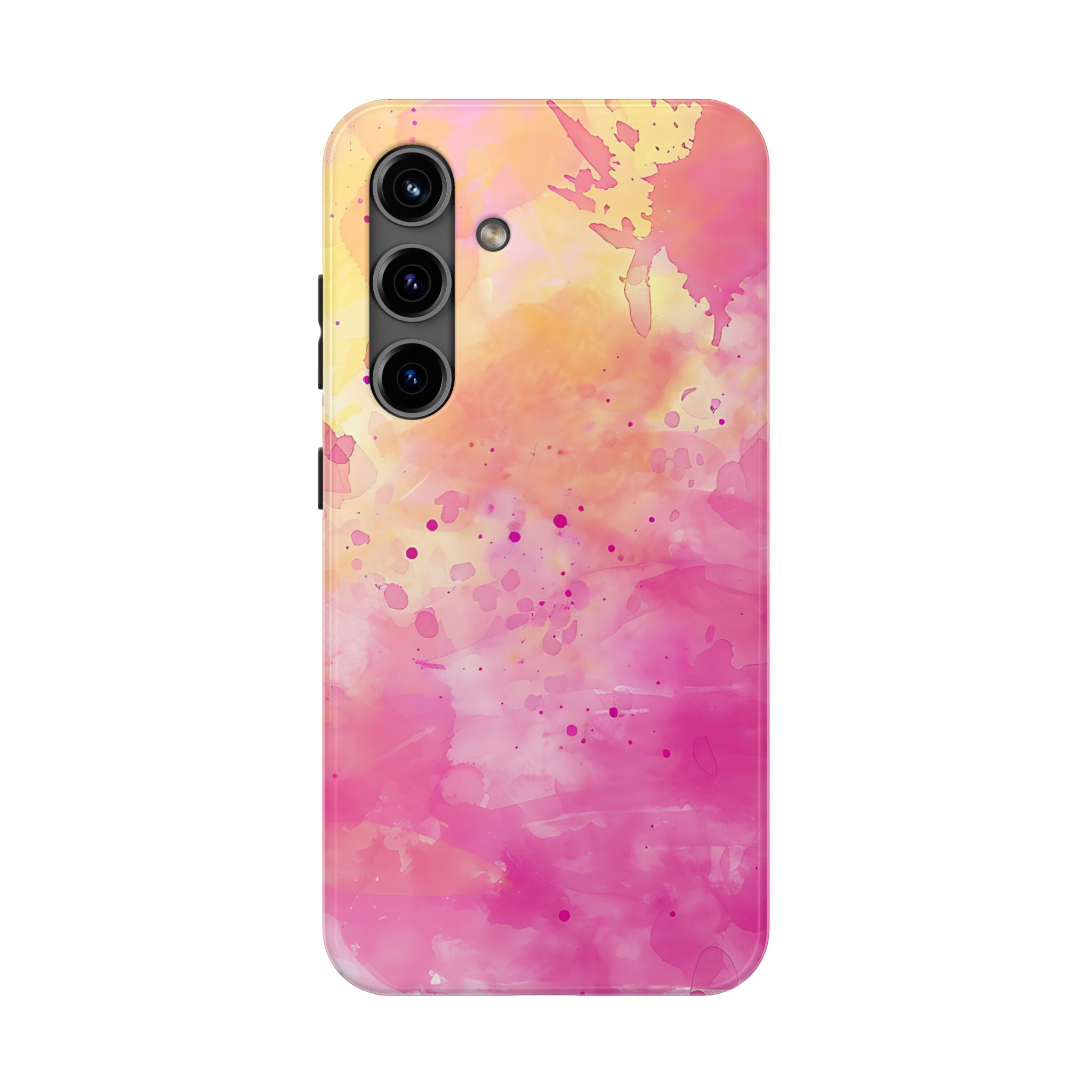 Pink & Yellow Splash Color Mobile Phone Case