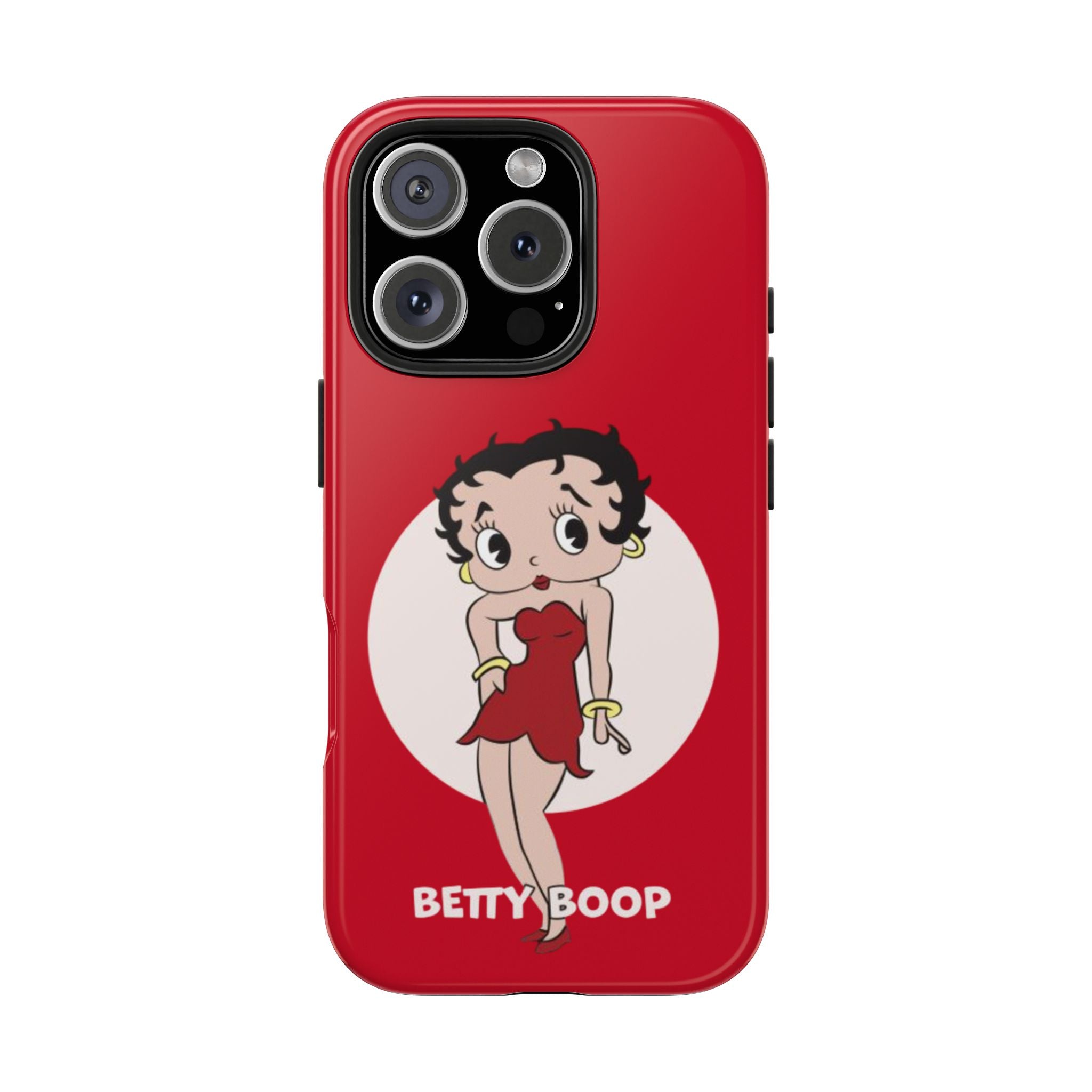 Betty Boop Red Tough Impact Resistant Phone Case Durable & Stylish Protection Cartoon iPhone Samsung Cover