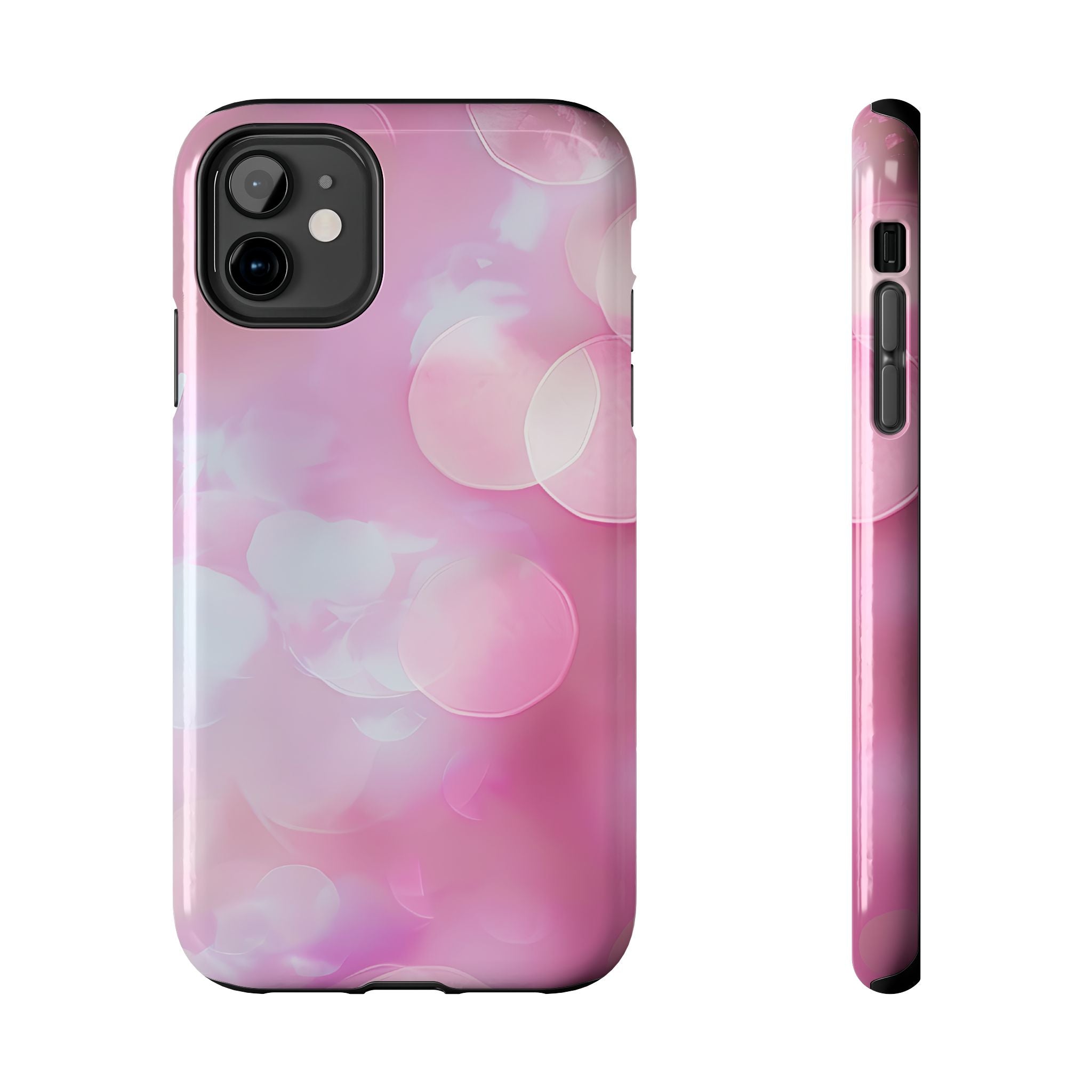 Pink Pastel Bubbles Mobile Phone Case