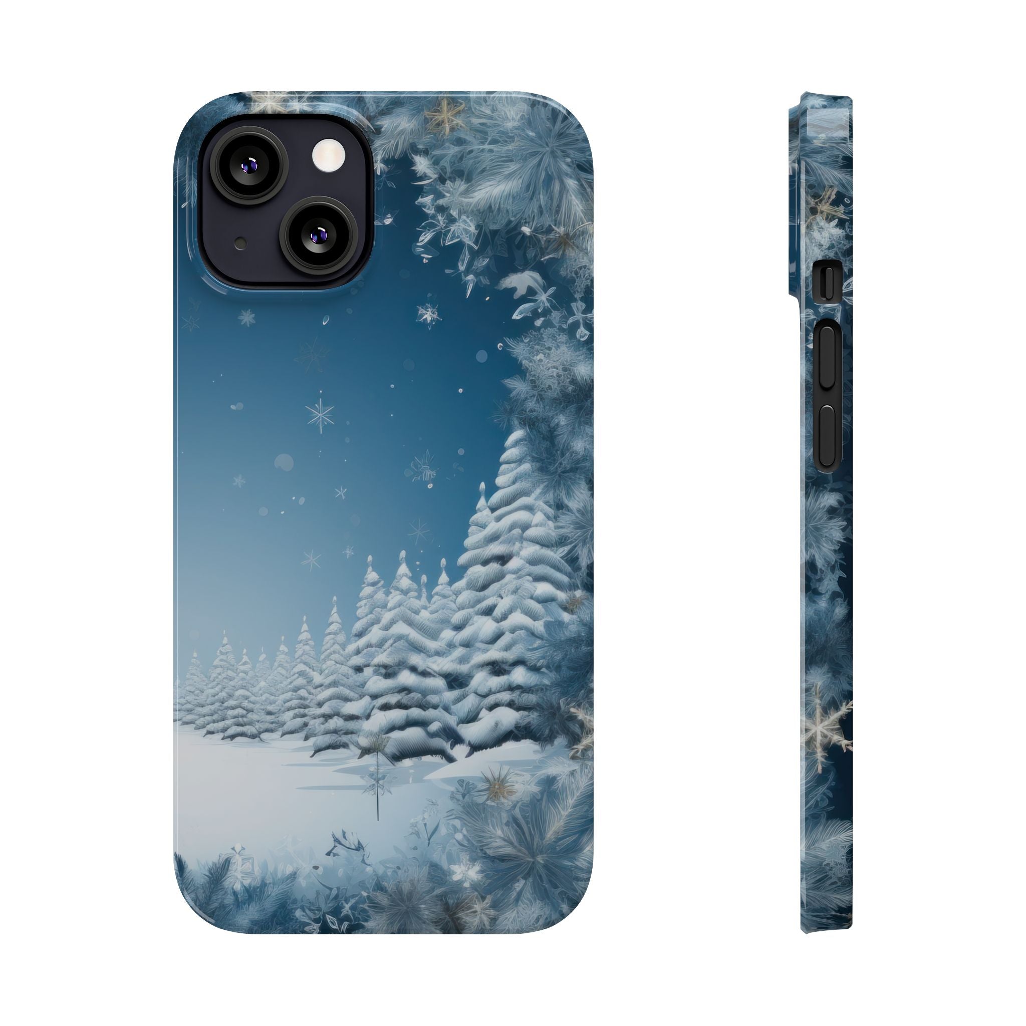 Blue Winter Slim Phone Case