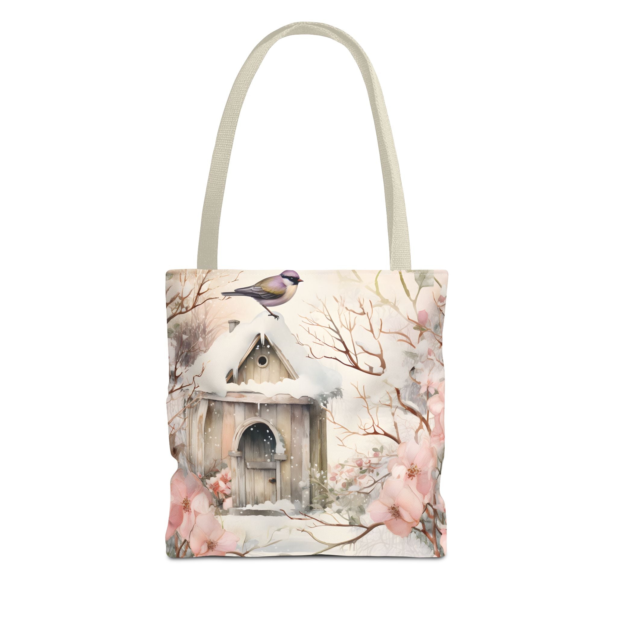 Snow Bird Winter Tote Bag