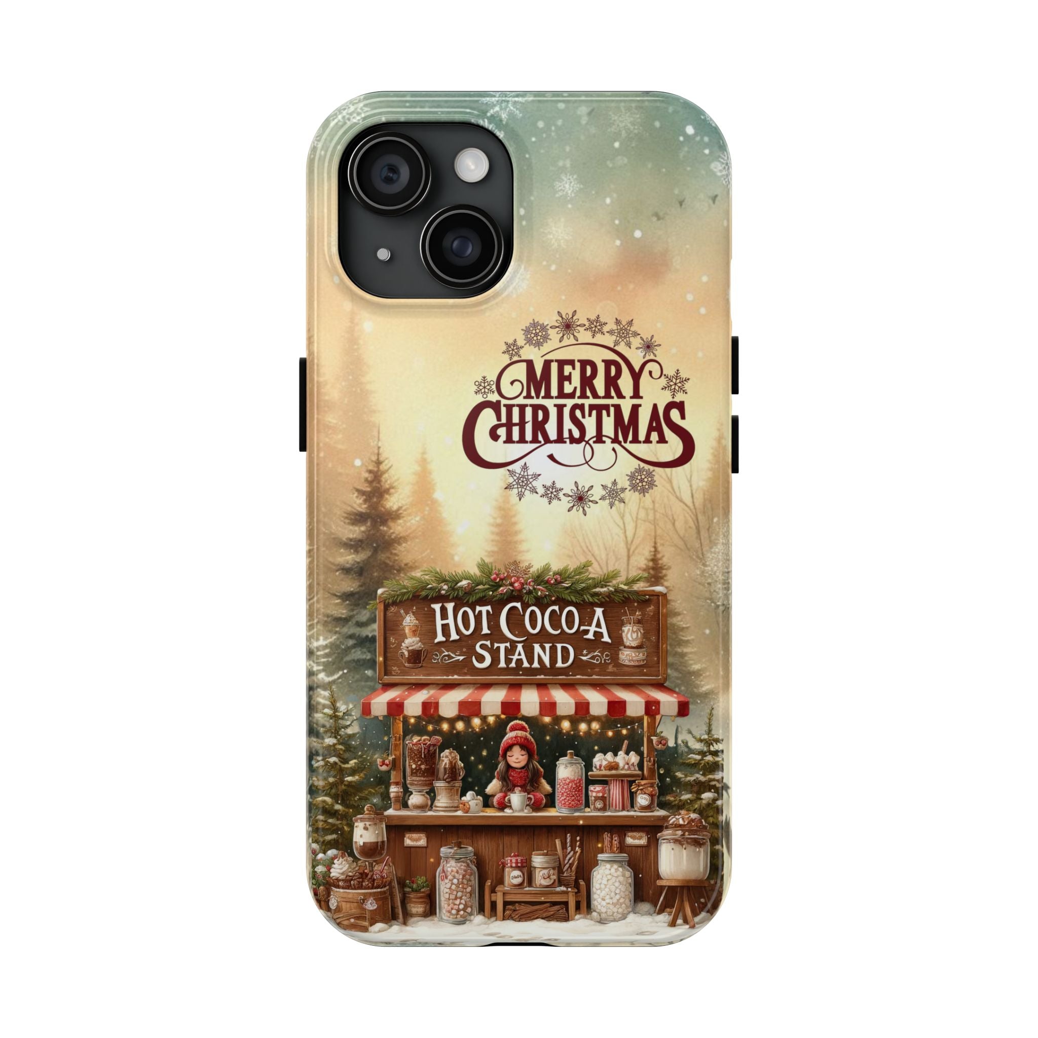 Merry Christmas Hot Cocoa Stand Mobile Phone Case